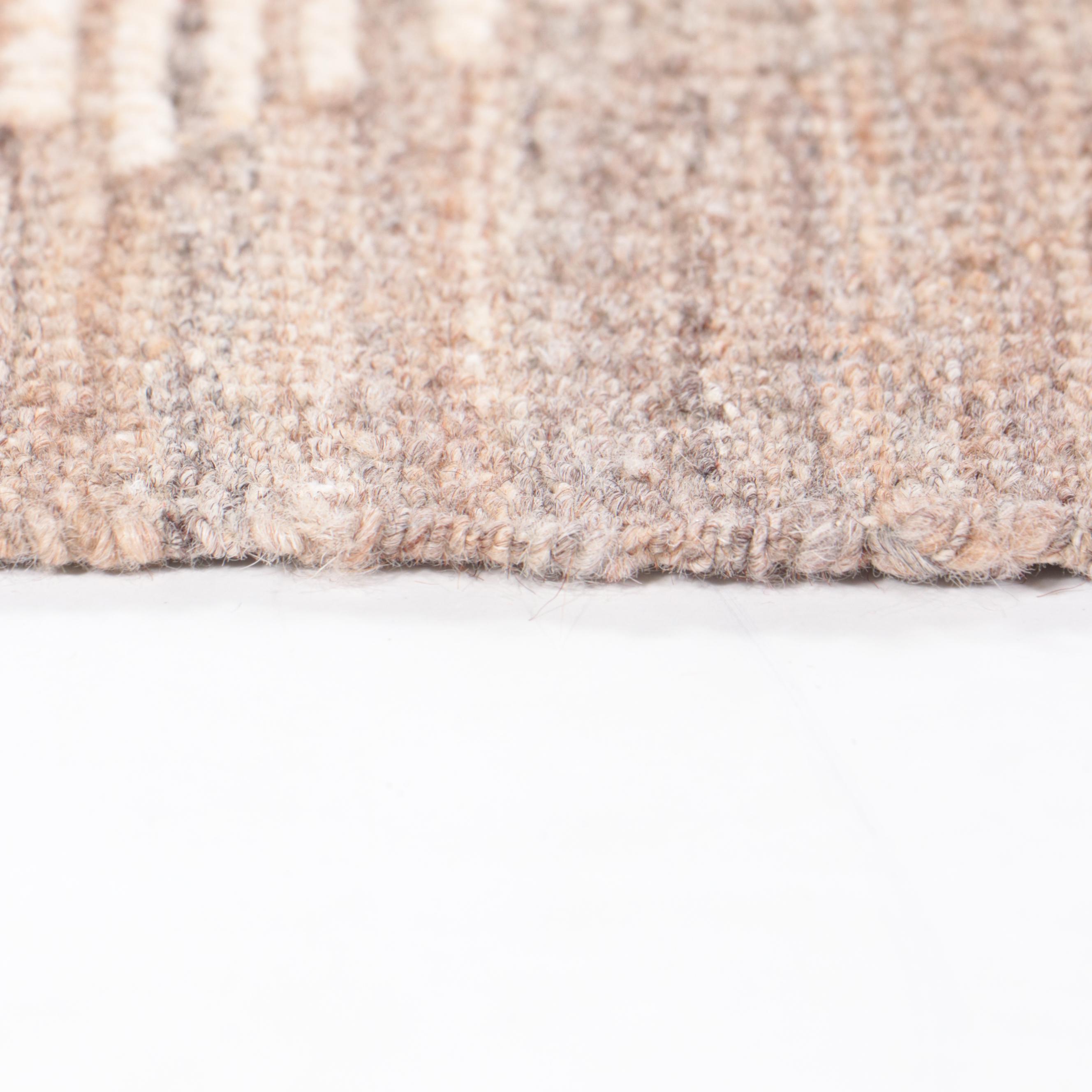 2'11 x 14'6 Handwoven Indian Geometric Carpet Runner