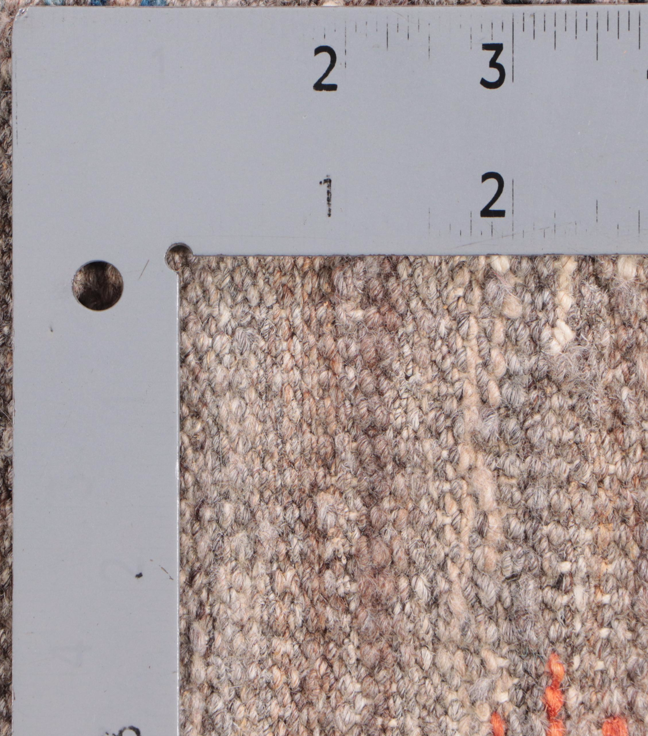 2'11 x 14'6 Handwoven Indian Geometric Carpet Runner