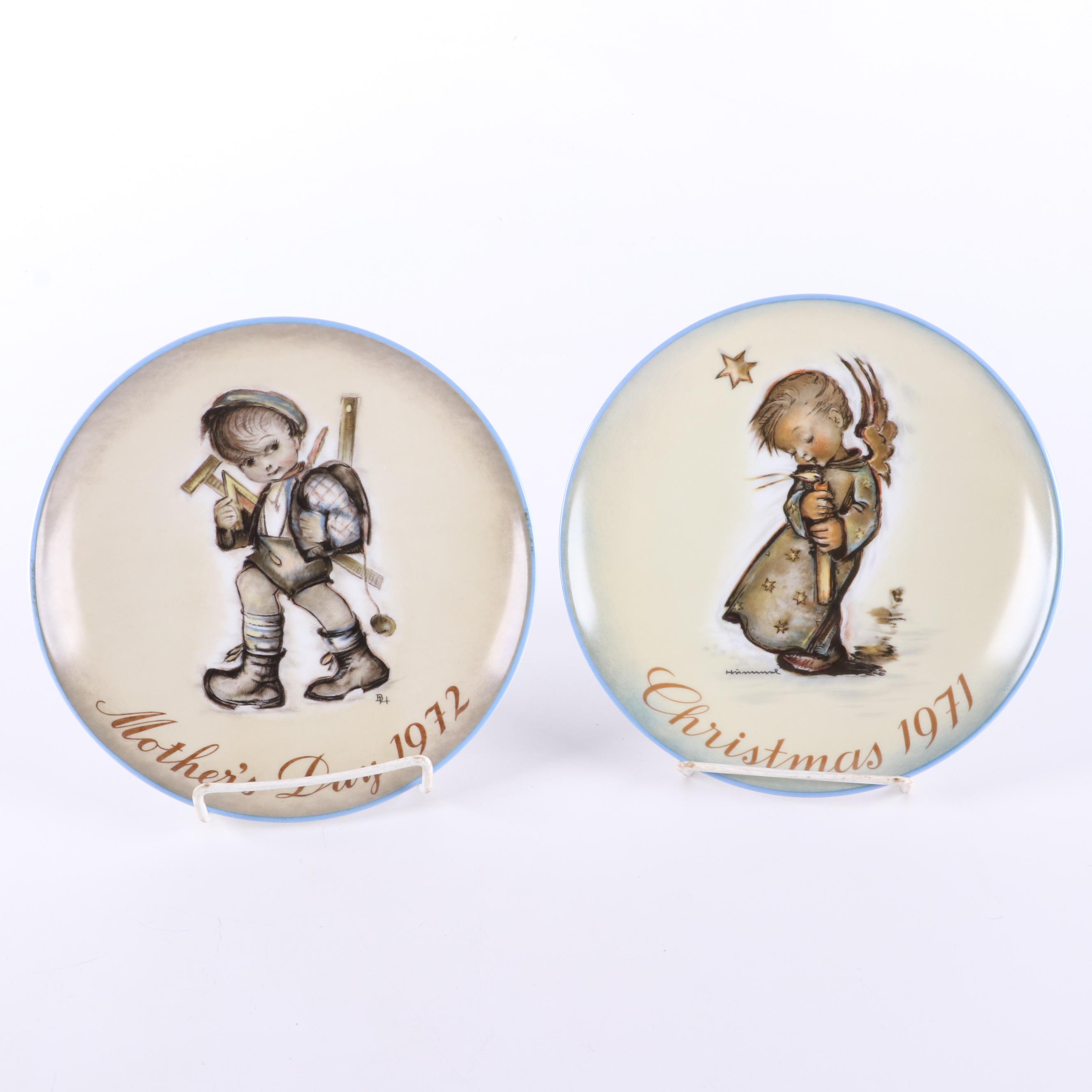 Schmid Bros for Hummel and Other Collector Plates and Dessert Stand