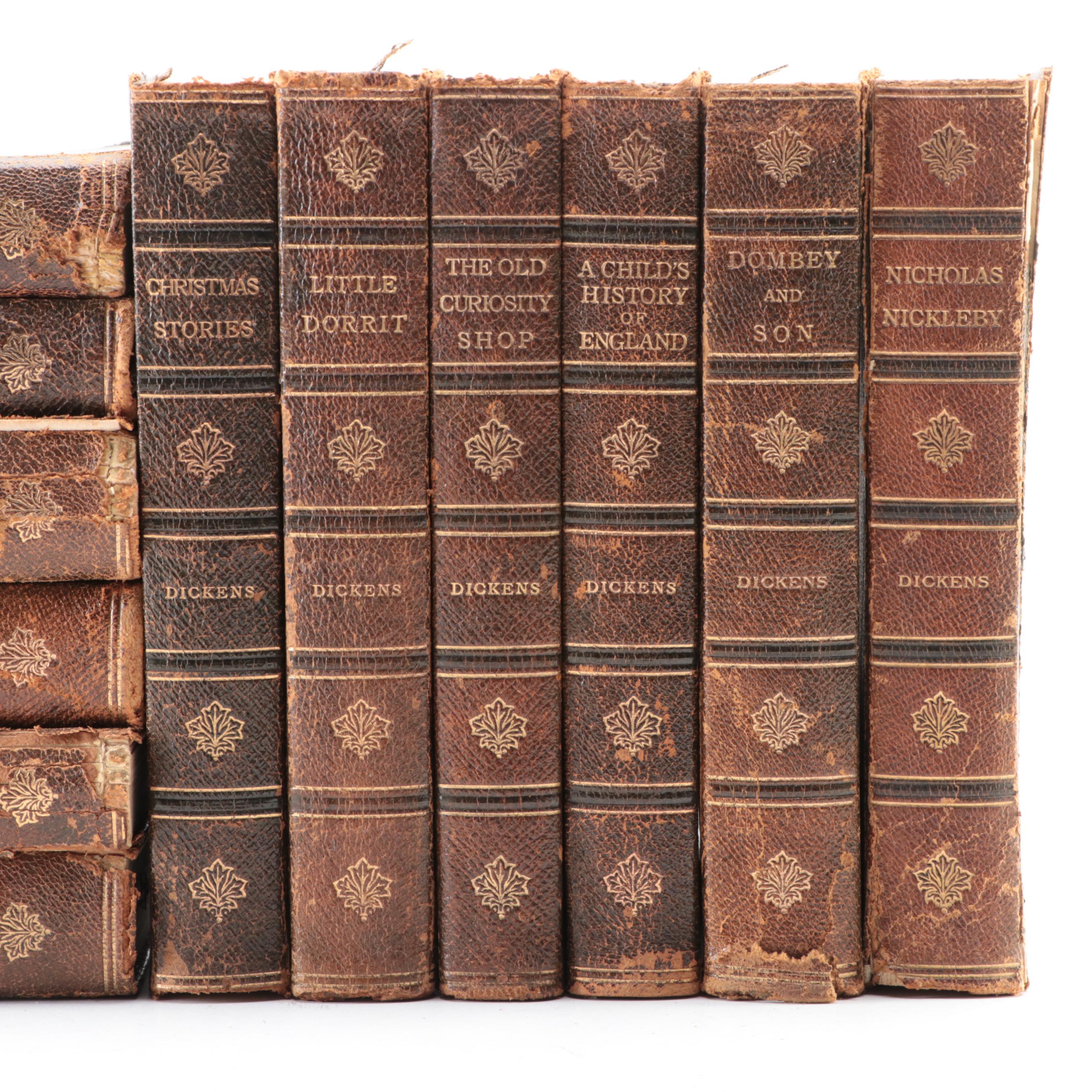 Illustrated "The Works of Charles Dickens" Partial Set, Late 19th Century