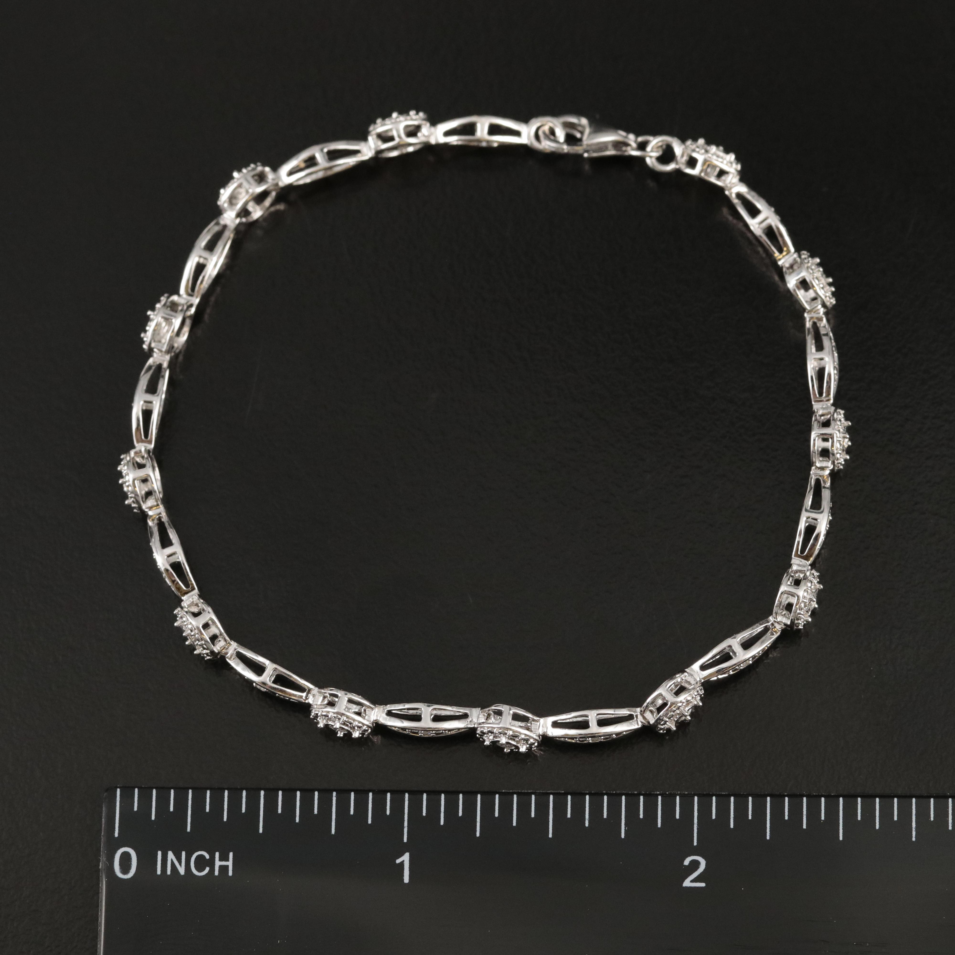 Sterling Diamond Bracelet