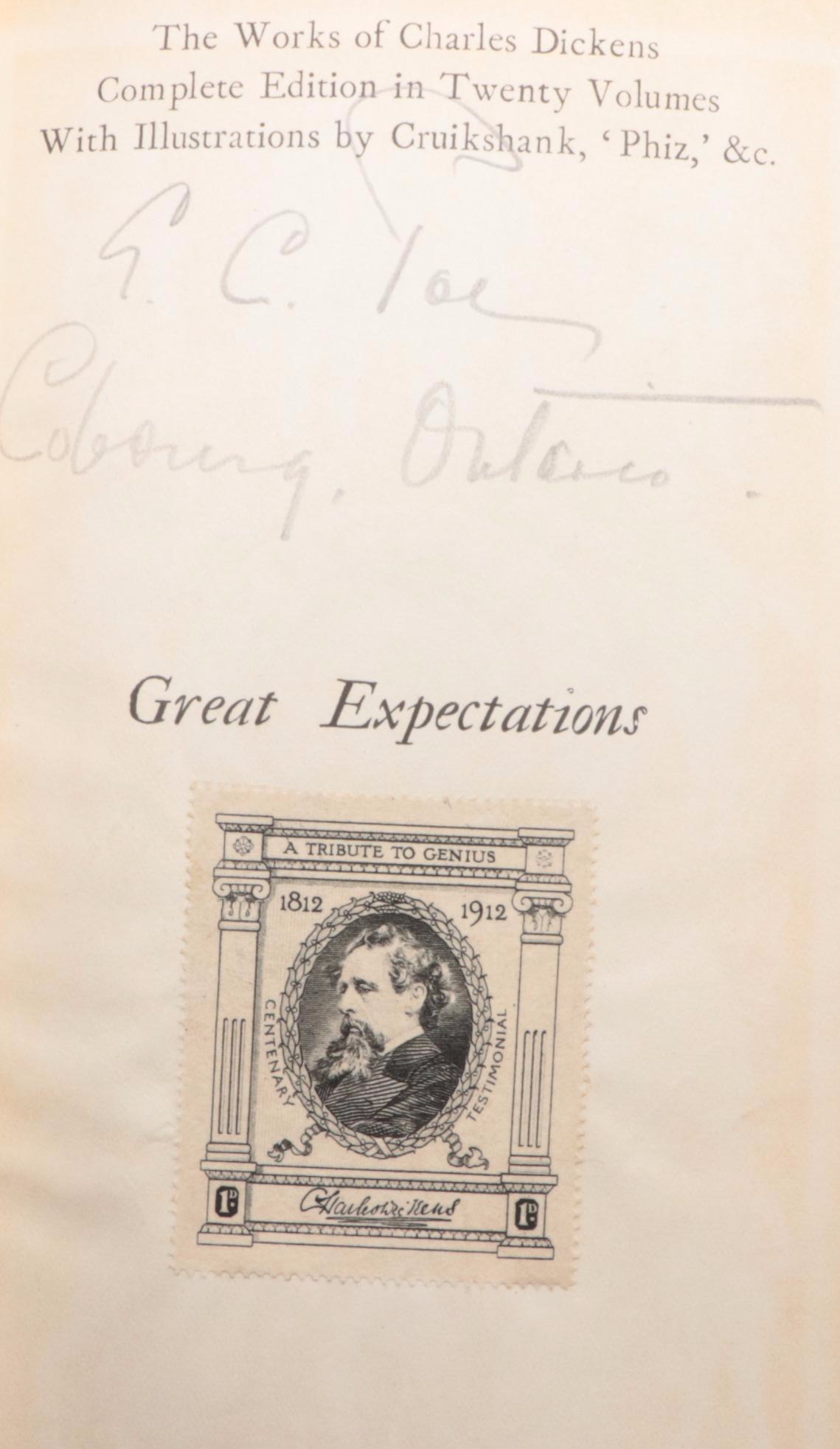 Illustrated "The Works of Charles Dickens" Partial Set, Late 19th Century