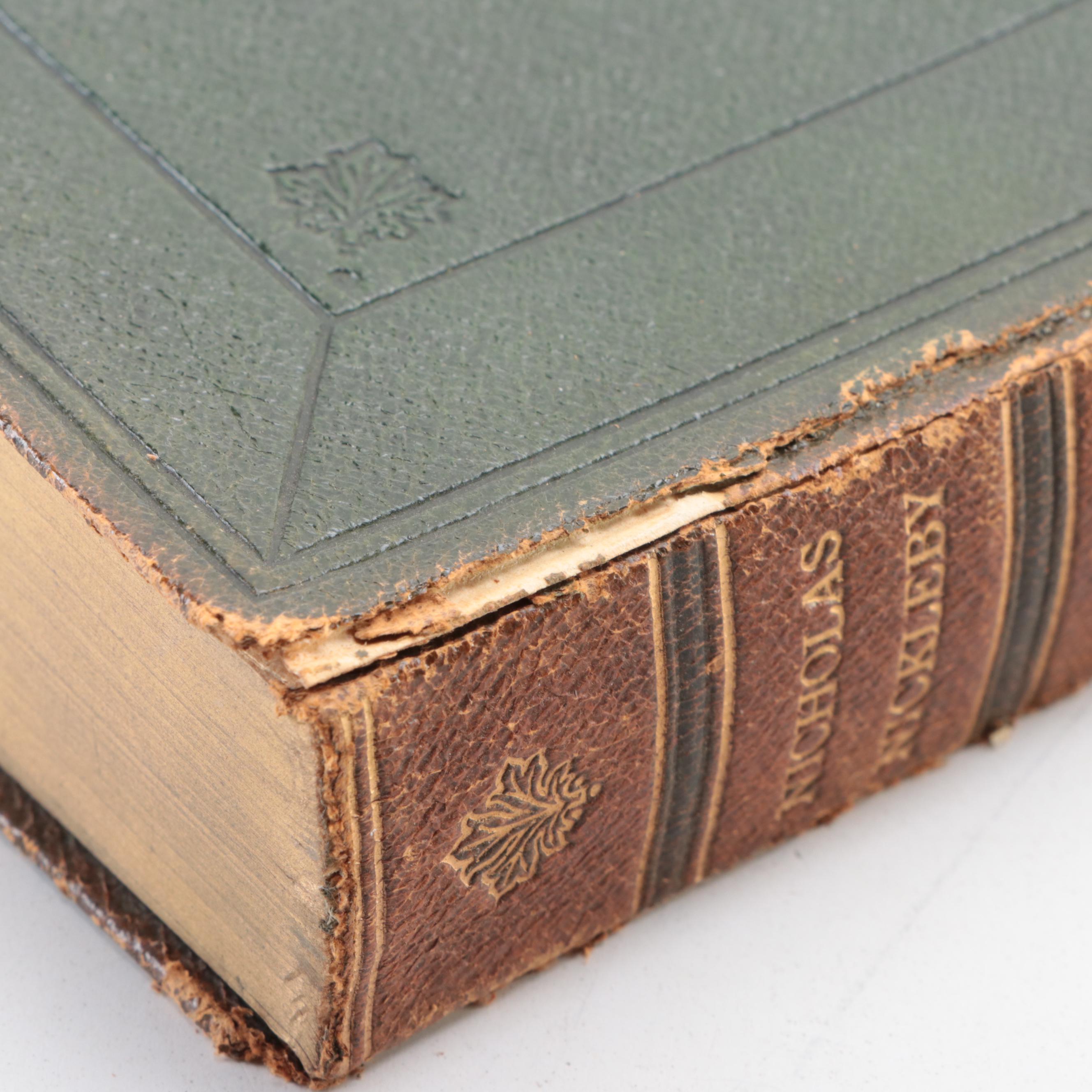 Illustrated "The Works of Charles Dickens" Partial Set, Late 19th Century