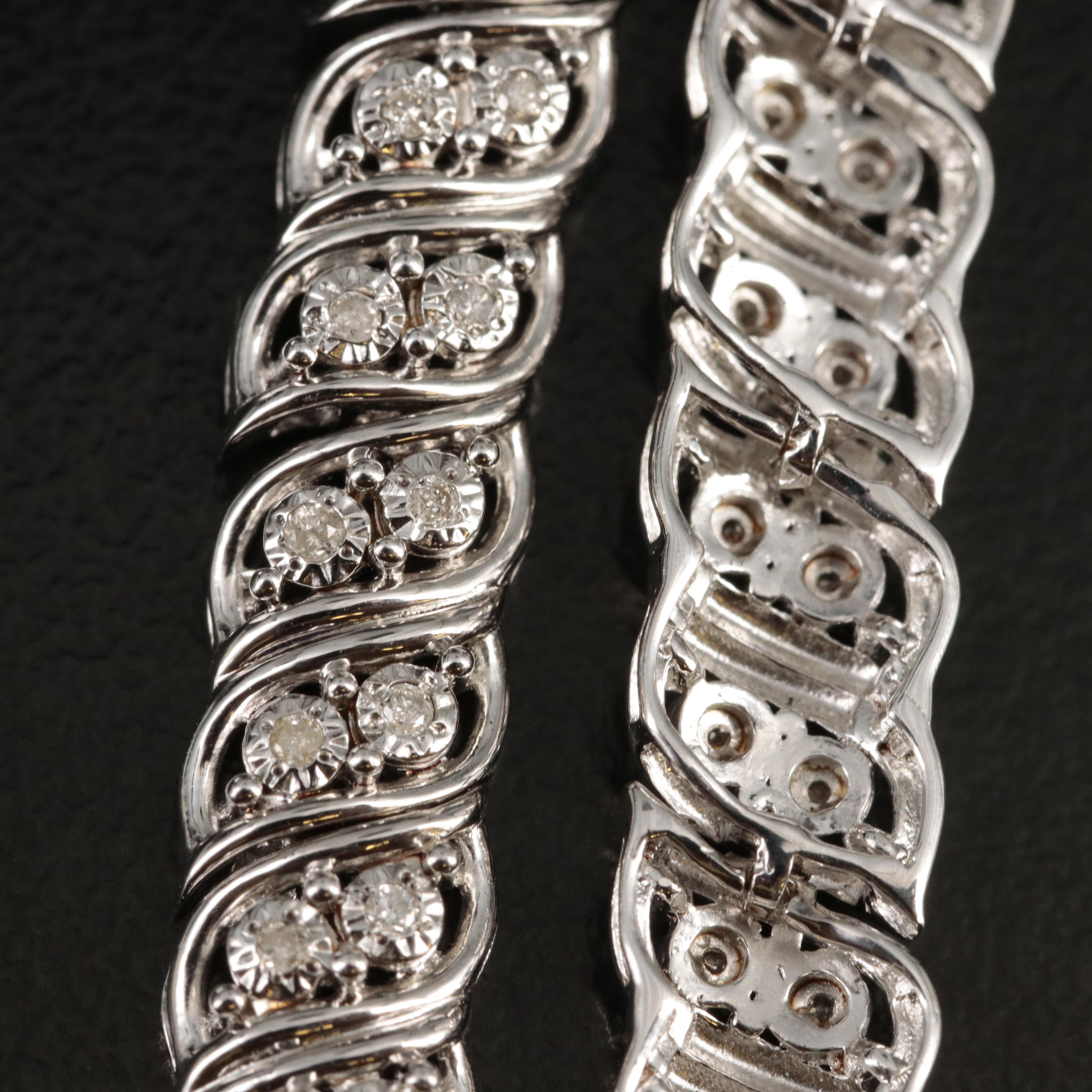 Sterling Diamond Bracelet