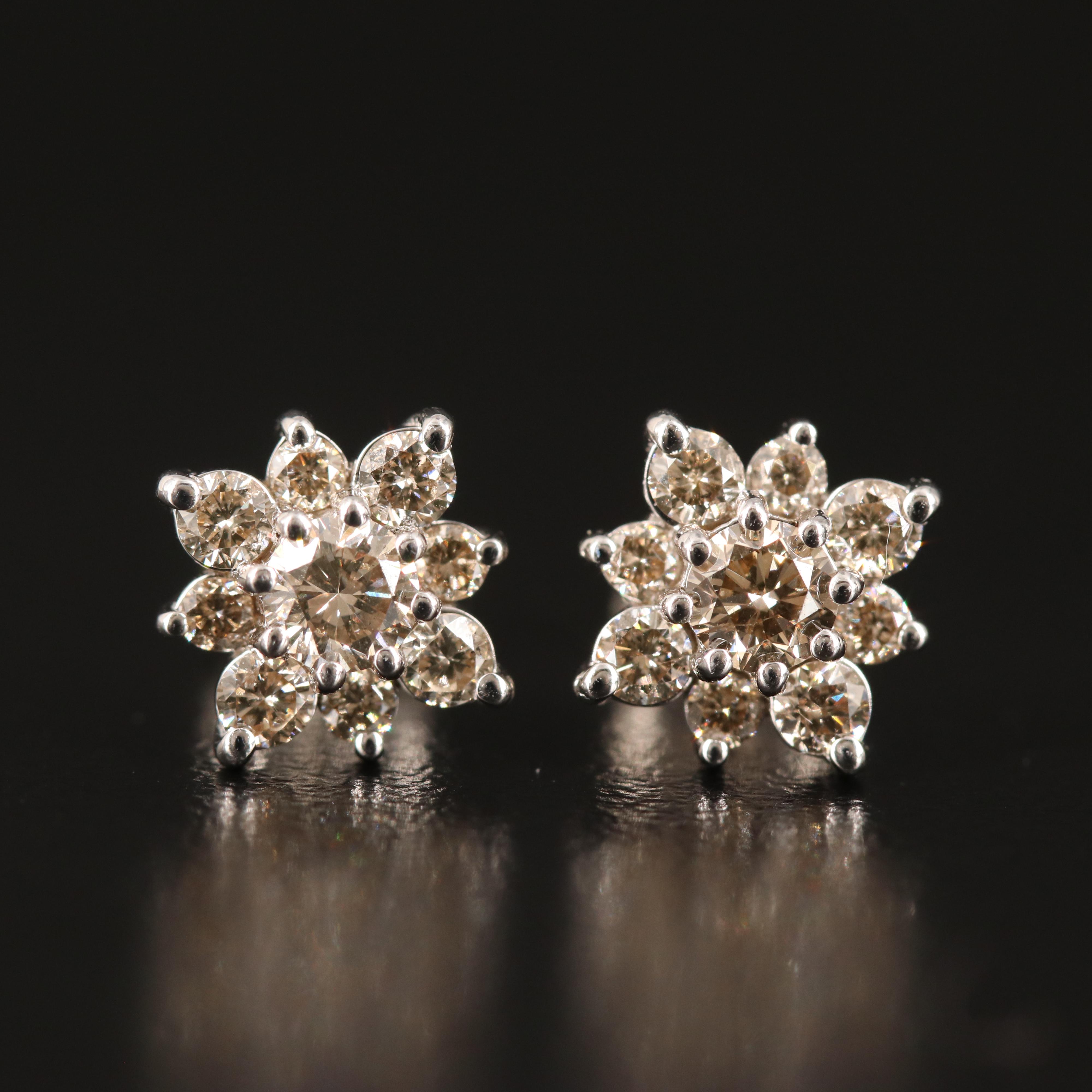 Diamond Stud Earrings in Sterling