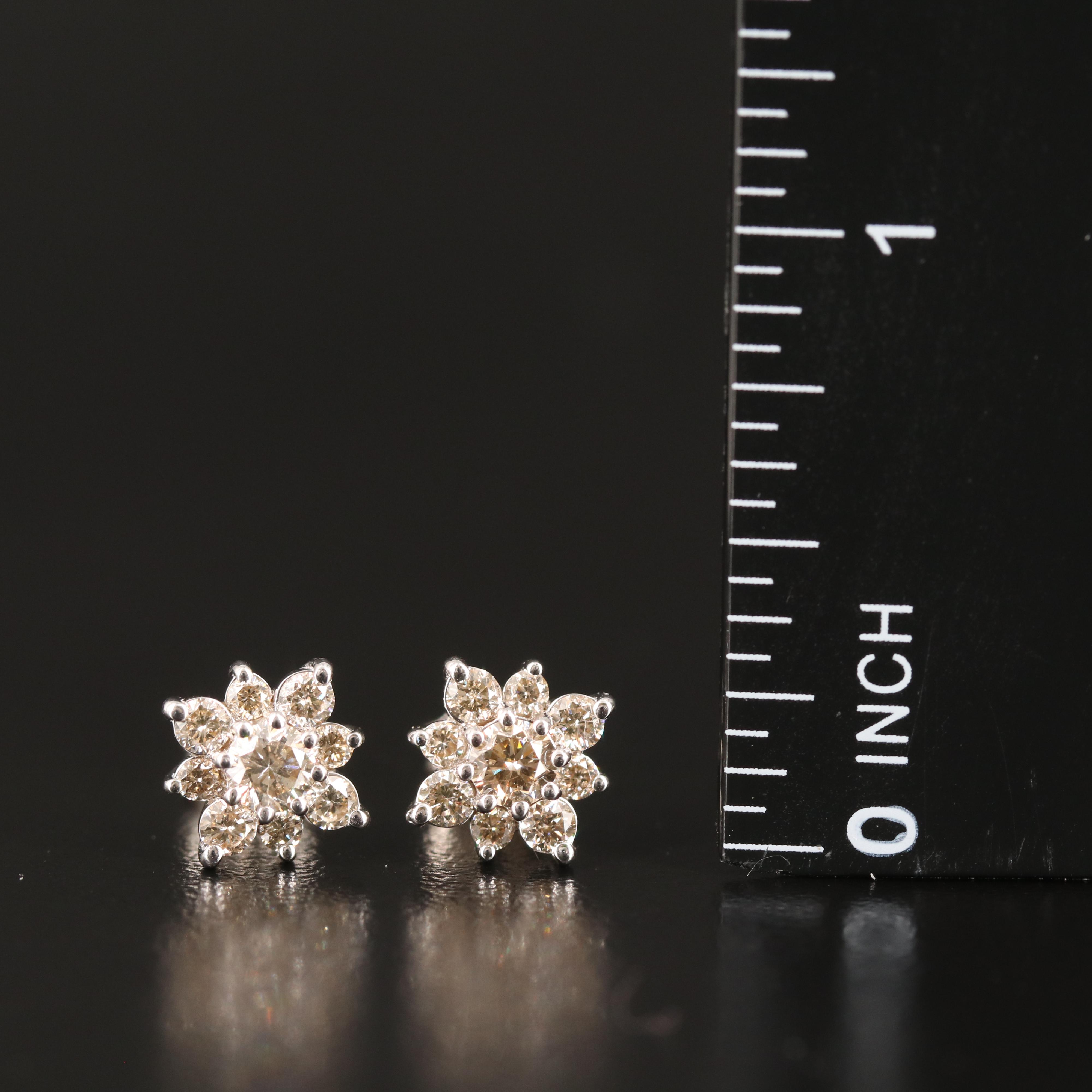 Diamond Stud Earrings in Sterling