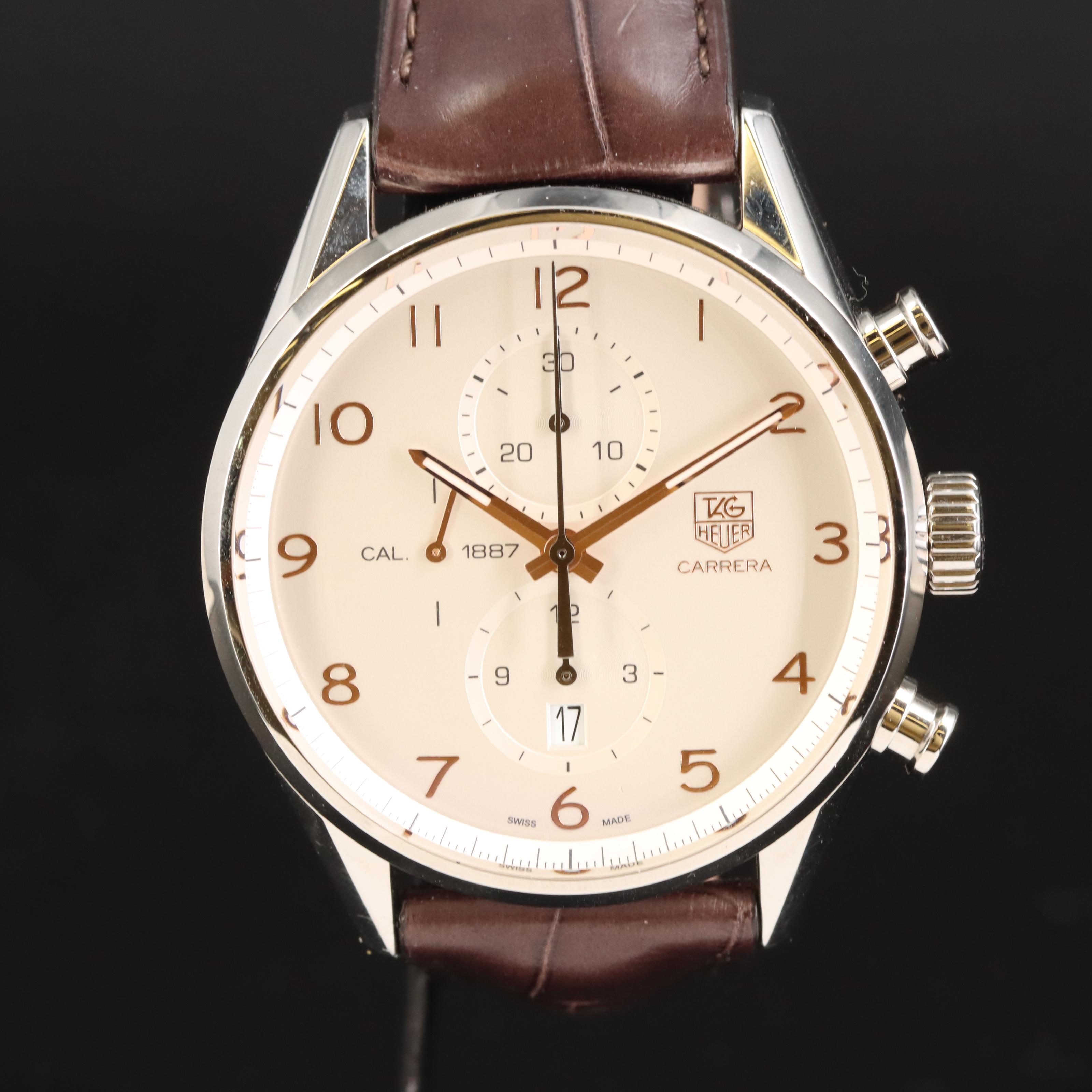 Tag Heuer Carerra Cal. 1887 Stainless Steel Watch