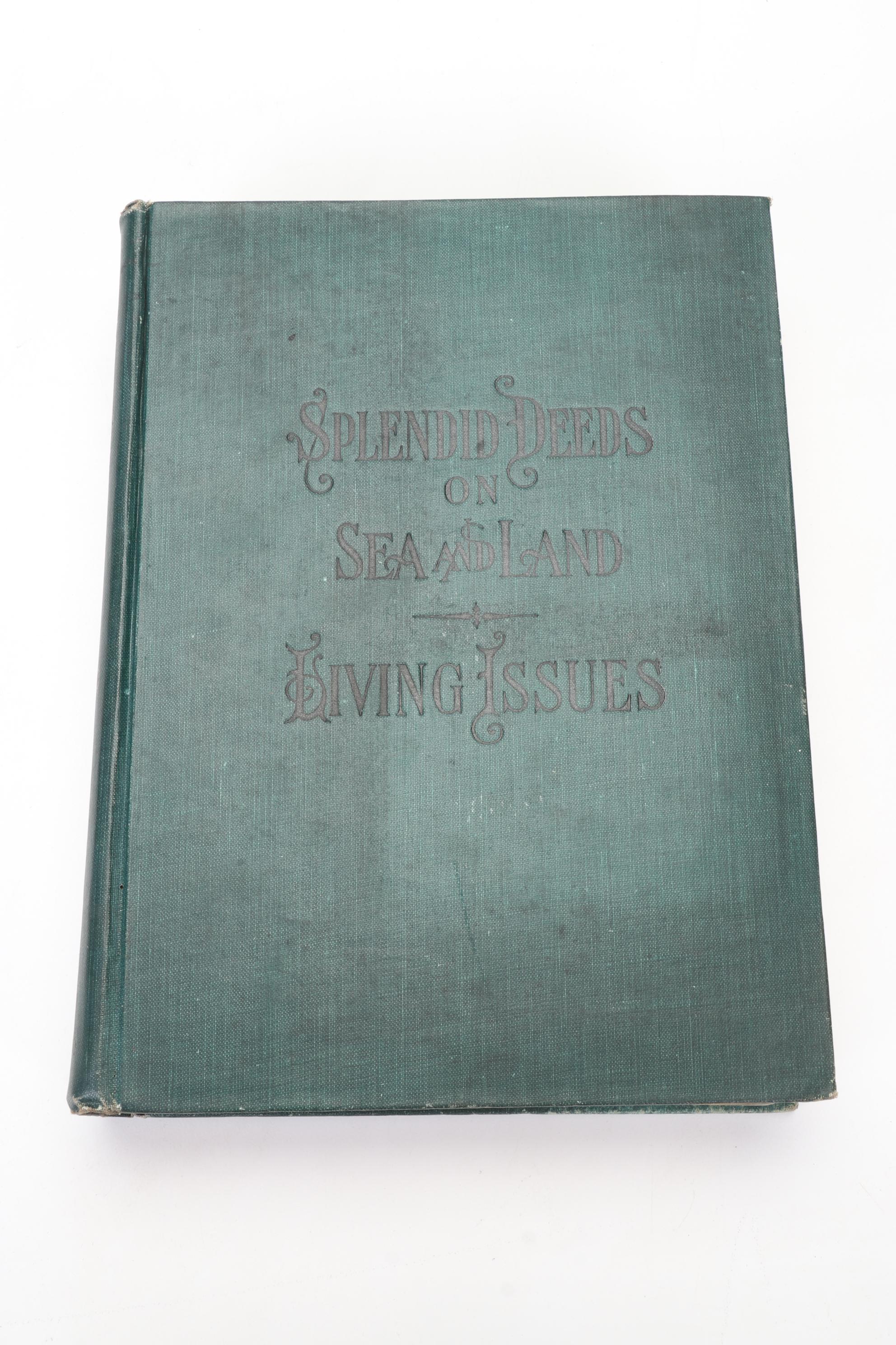 U.S. History Books Featuring "Splendid Deeds on Sea and Land"/"Living Issues"