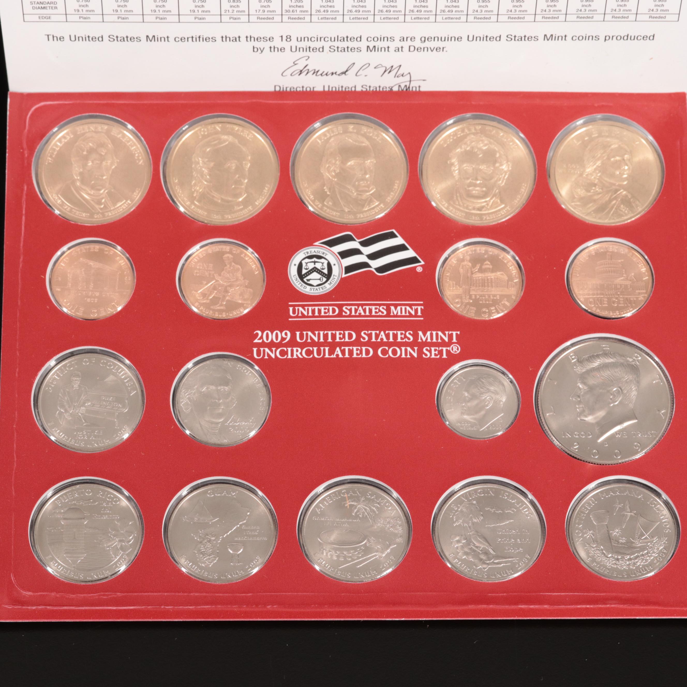 Four U.S. Mint Uncirculated Mint Sets