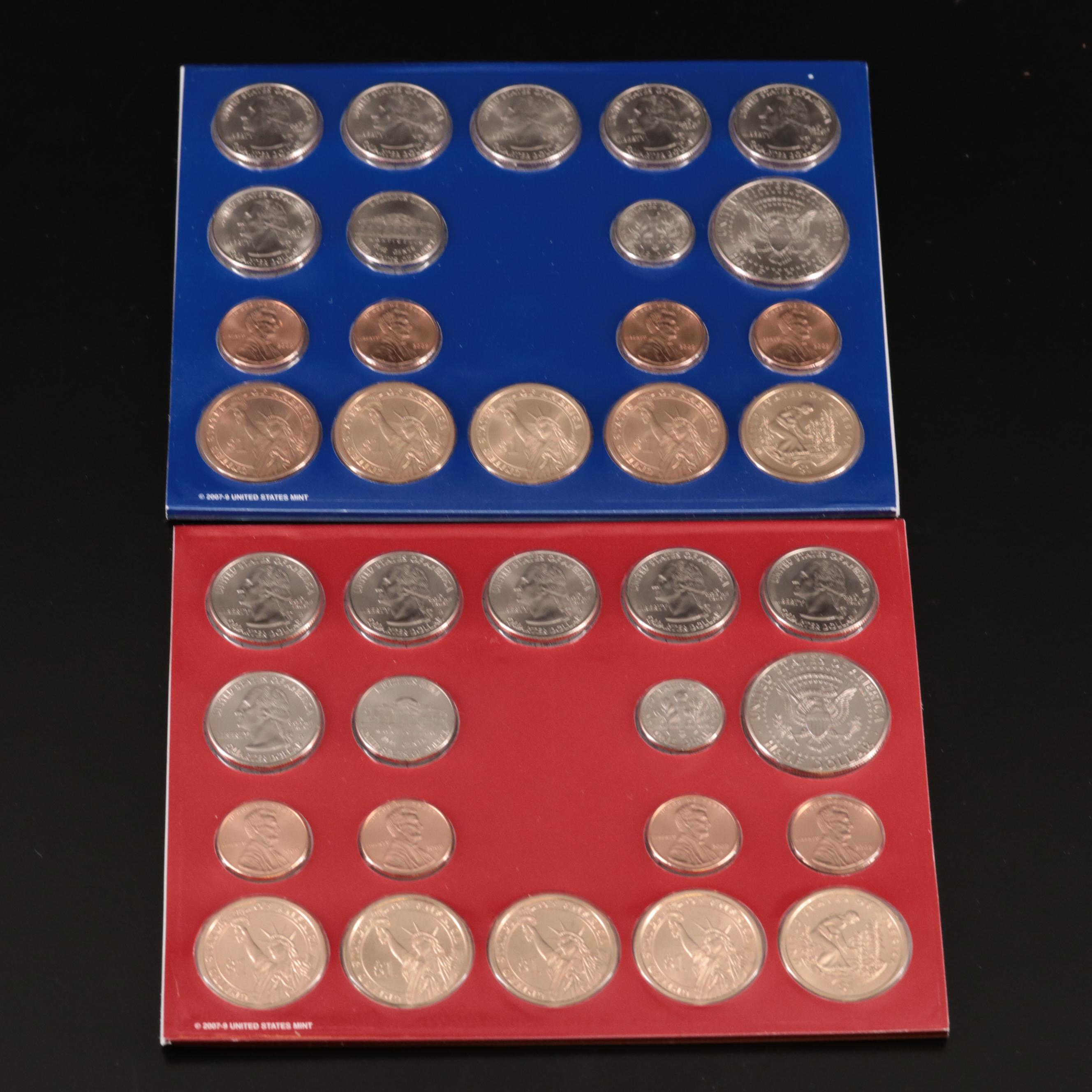 Four U.S. Mint Uncirculated Mint Sets