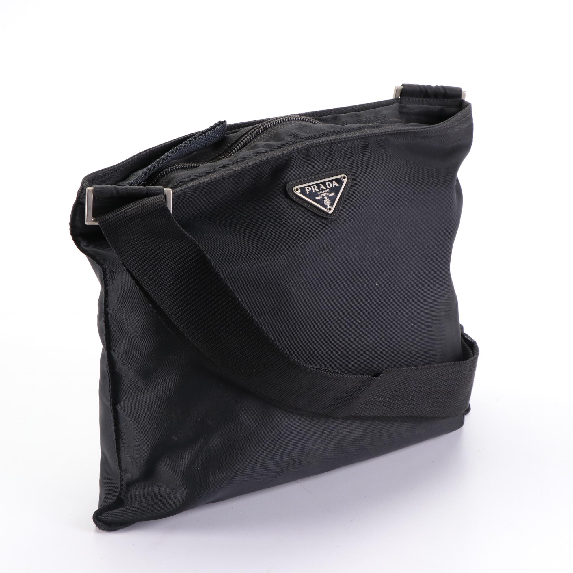Prada Small Crossbody Bag in Black Nylon