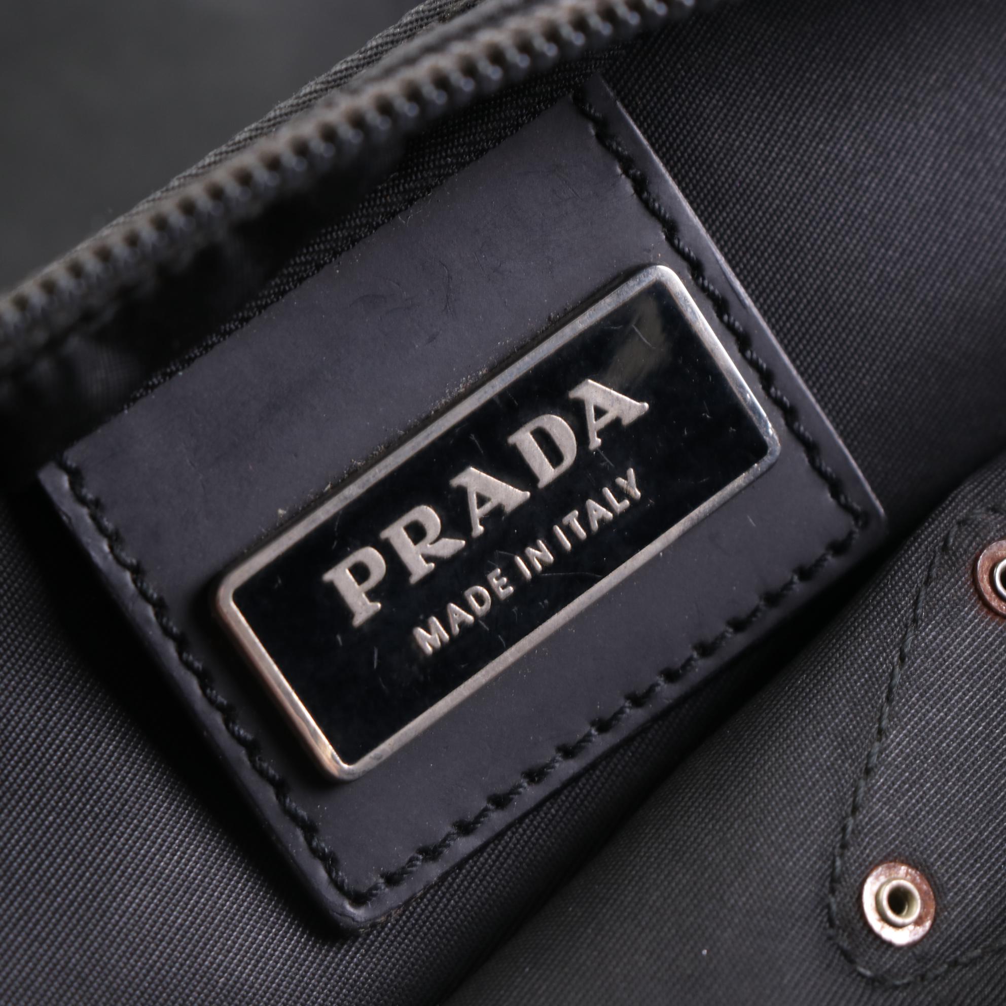 Prada Small Crossbody Bag in Black Nylon