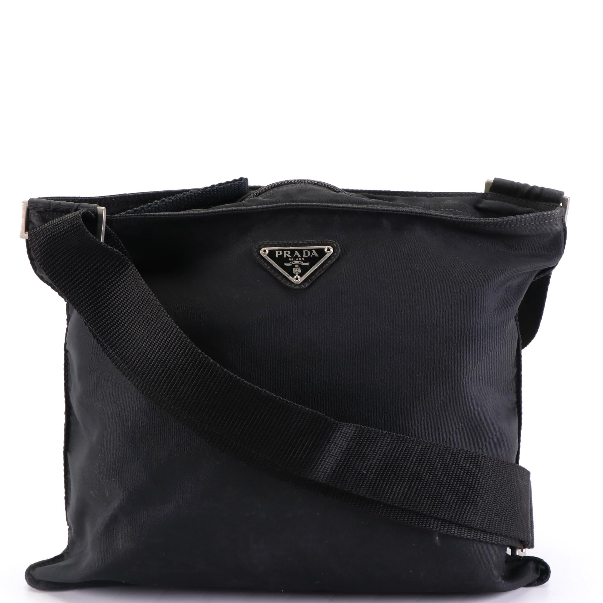 Prada Small Crossbody Bag in Black Nylon