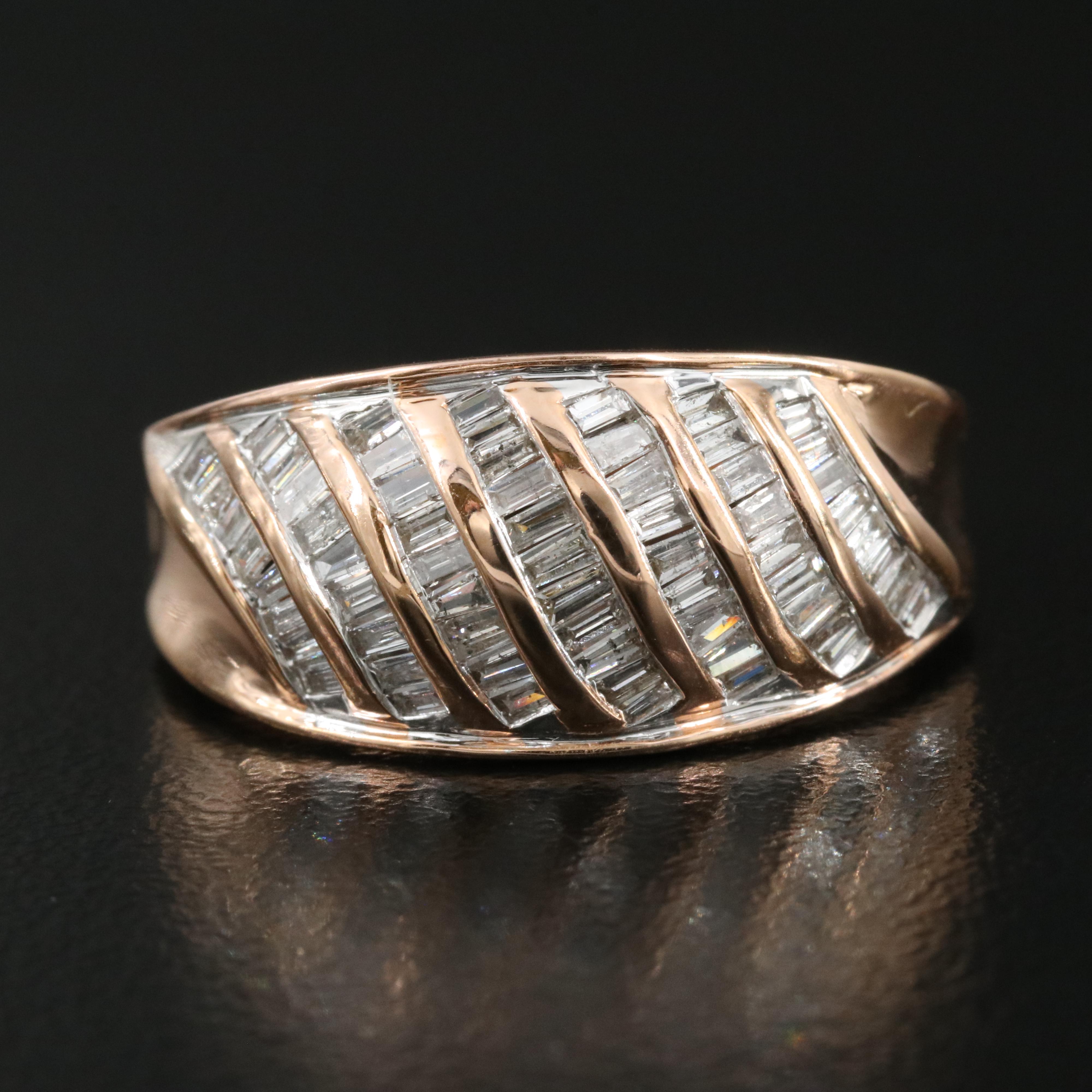 Sterling Diamond Dome Ring