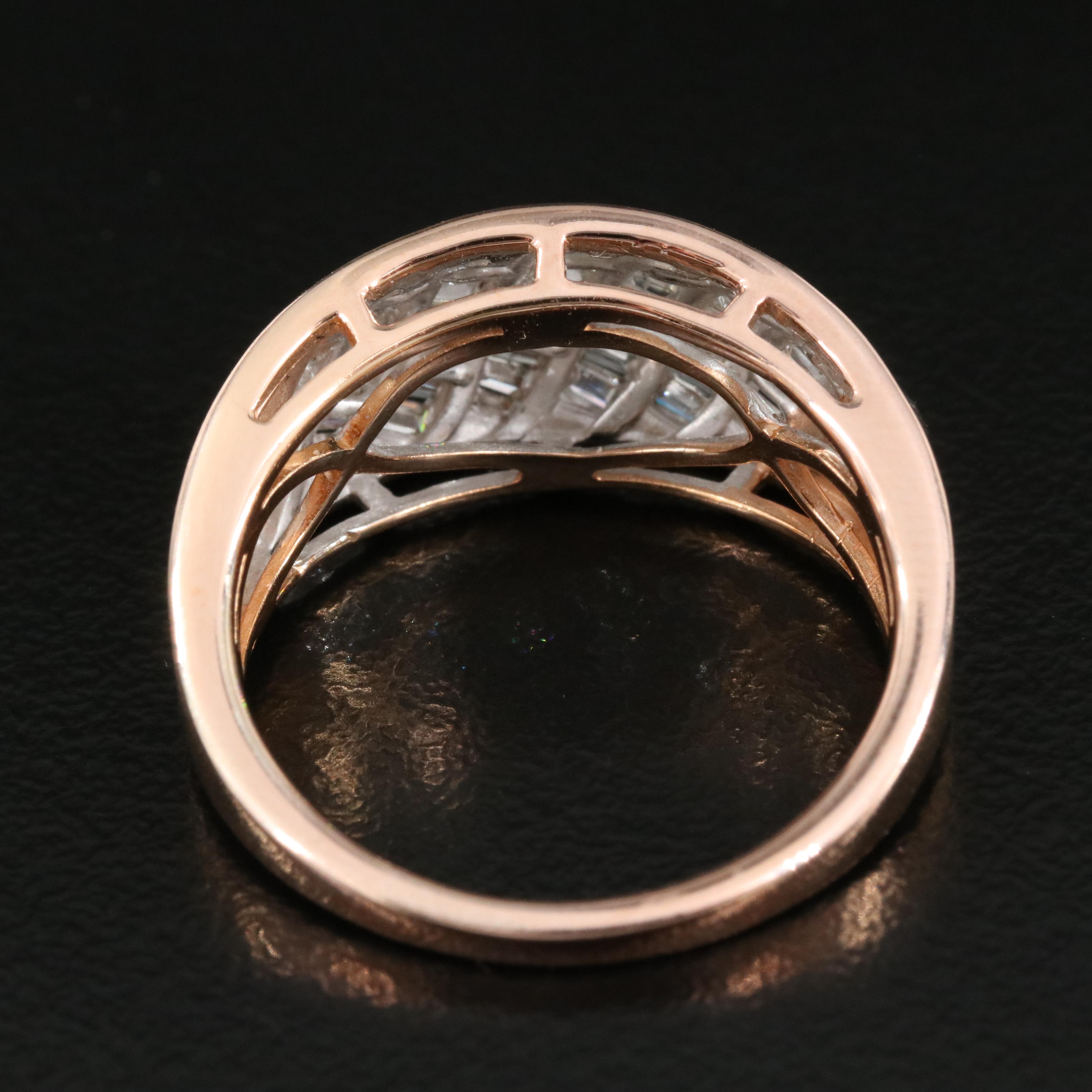 Sterling Diamond Dome Ring