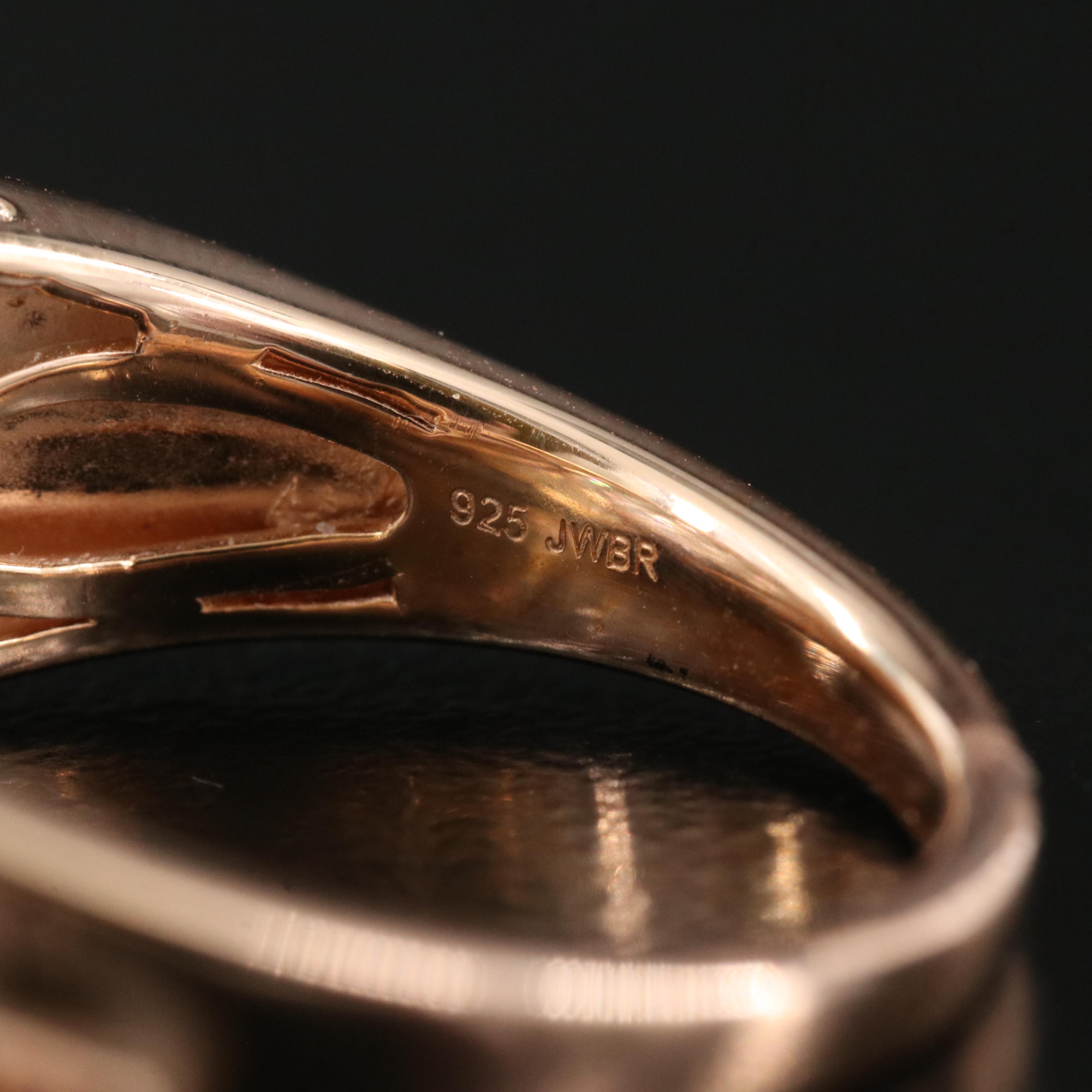 Sterling Diamond Dome Ring