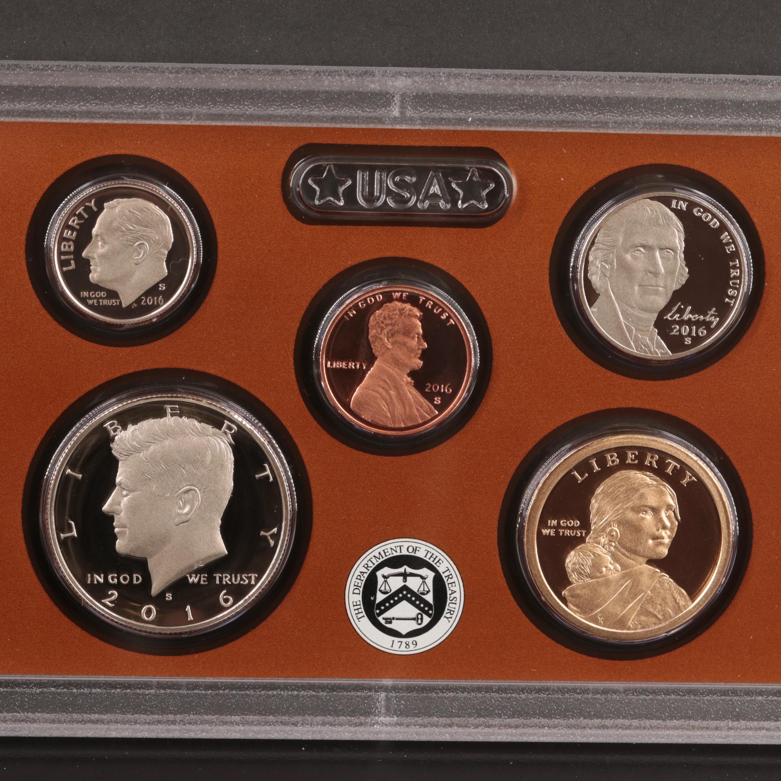 Four U.S. Mint Proof Coin Sets