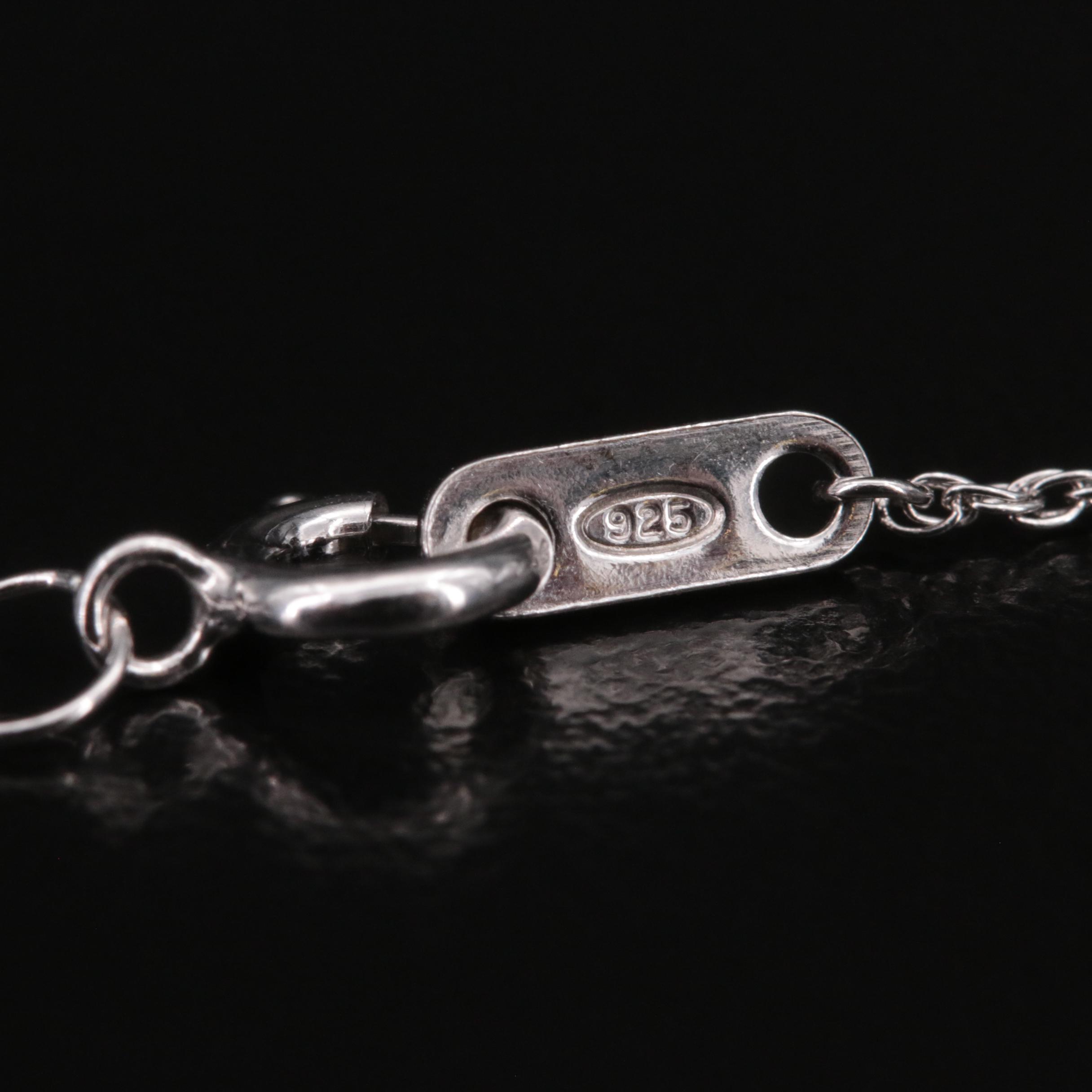 Sterling Diamond Calladagh Hearts Pendant Necklace with 10K Rose Gold Accent