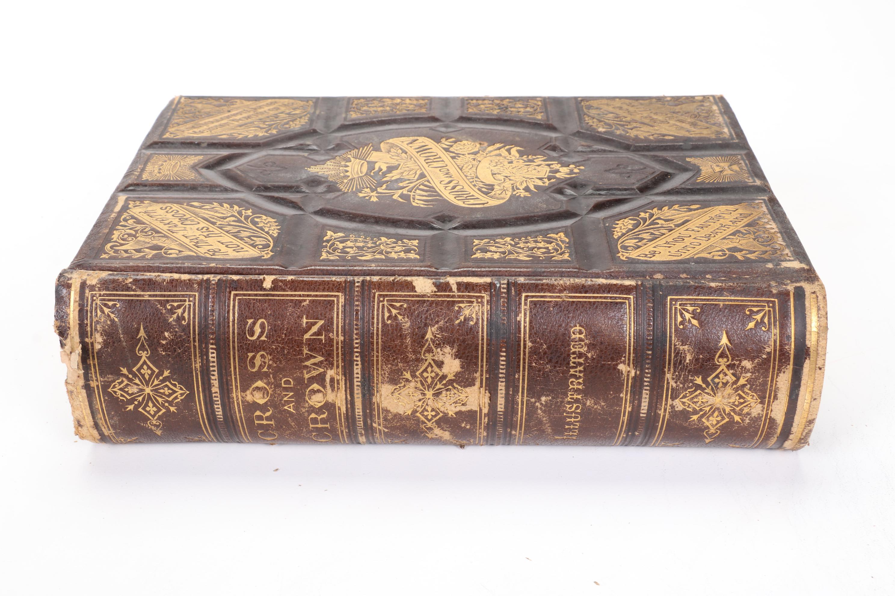 "Cross and Crown" by James D. McCabe Jr with Hymnal and Other Religious Books