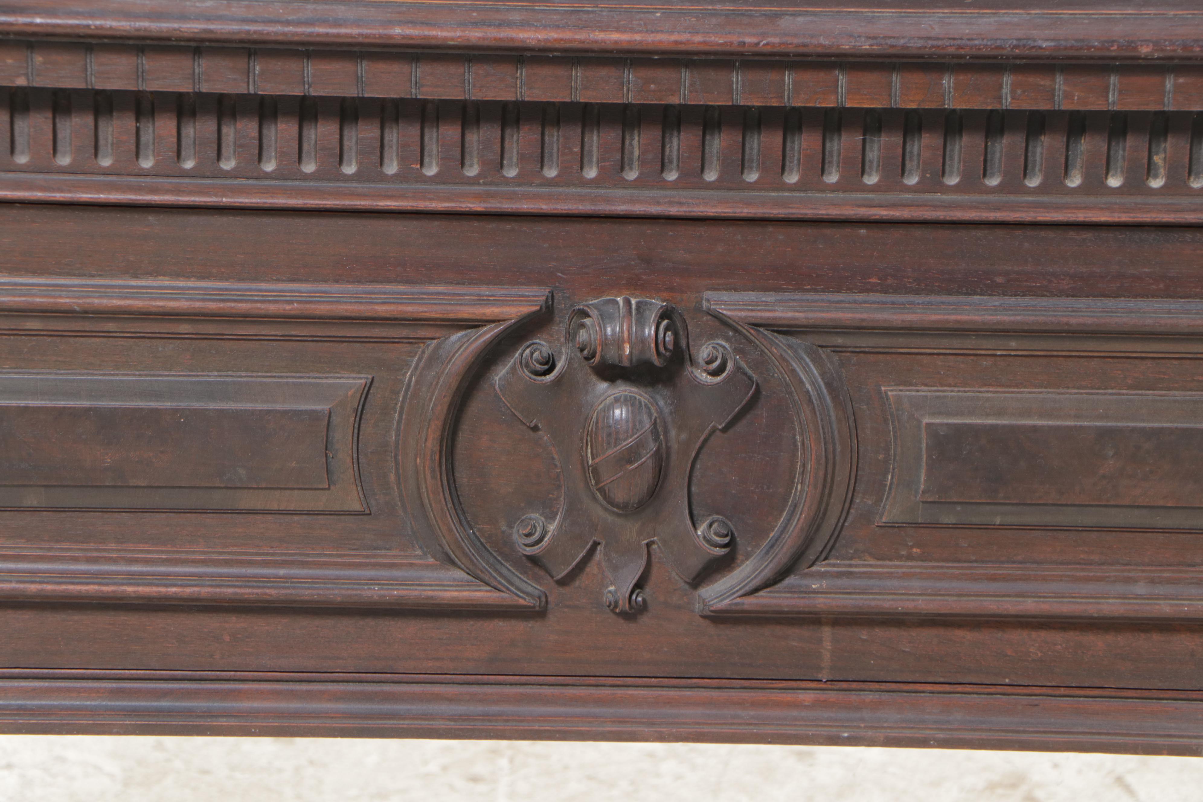 Henshaw's Furniture Renaissance Revival Walnut and Burl Walnut China Cabinet