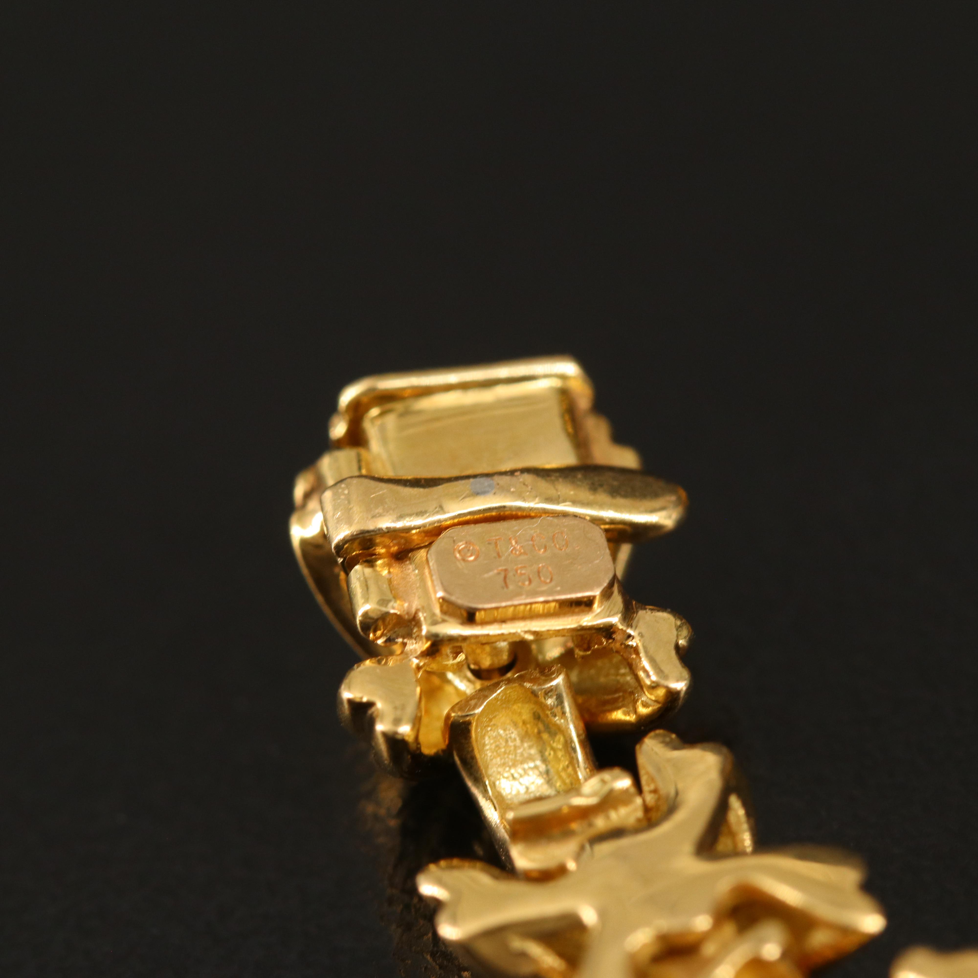 Tiffany & Co. 18K "Signature" X Link Necklace with Folder