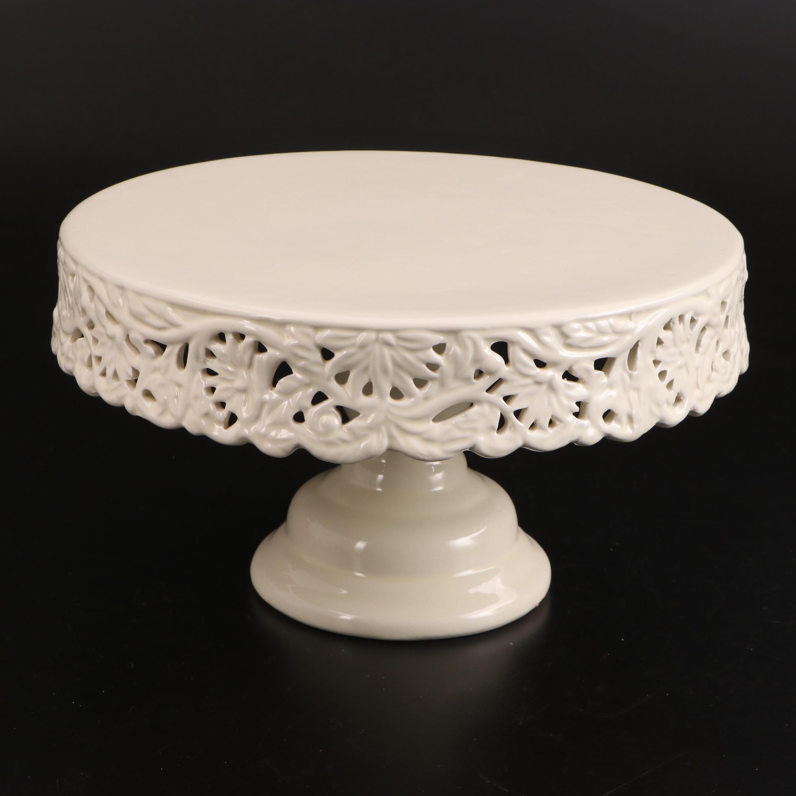 Royal Albert "Old Country Roses" China Teapot and Four Mugs with Cake Stand