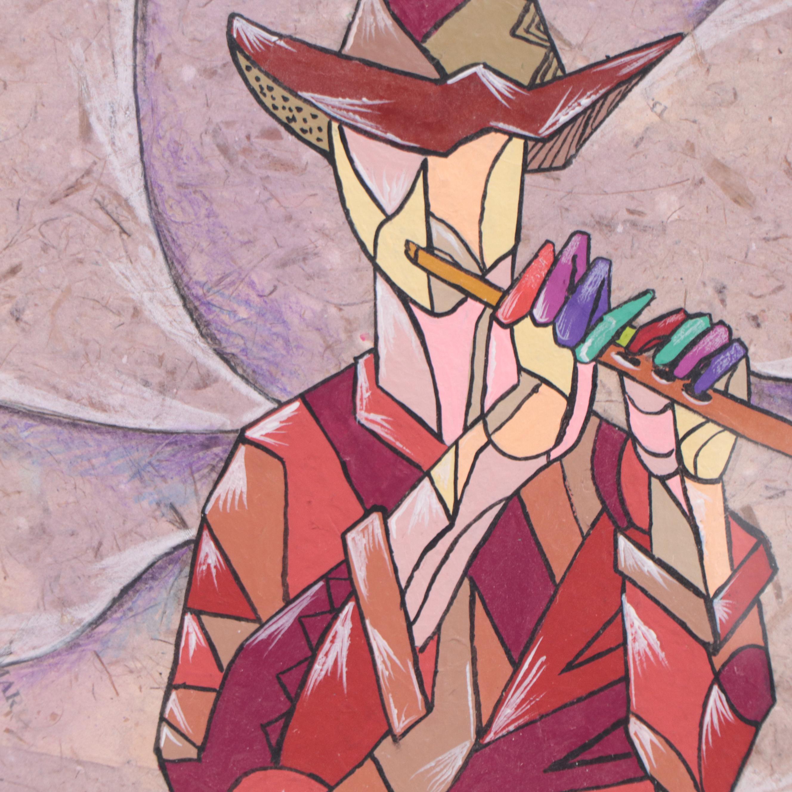 Ricardo Maya Figurative Acrylic Painting, 21st Century