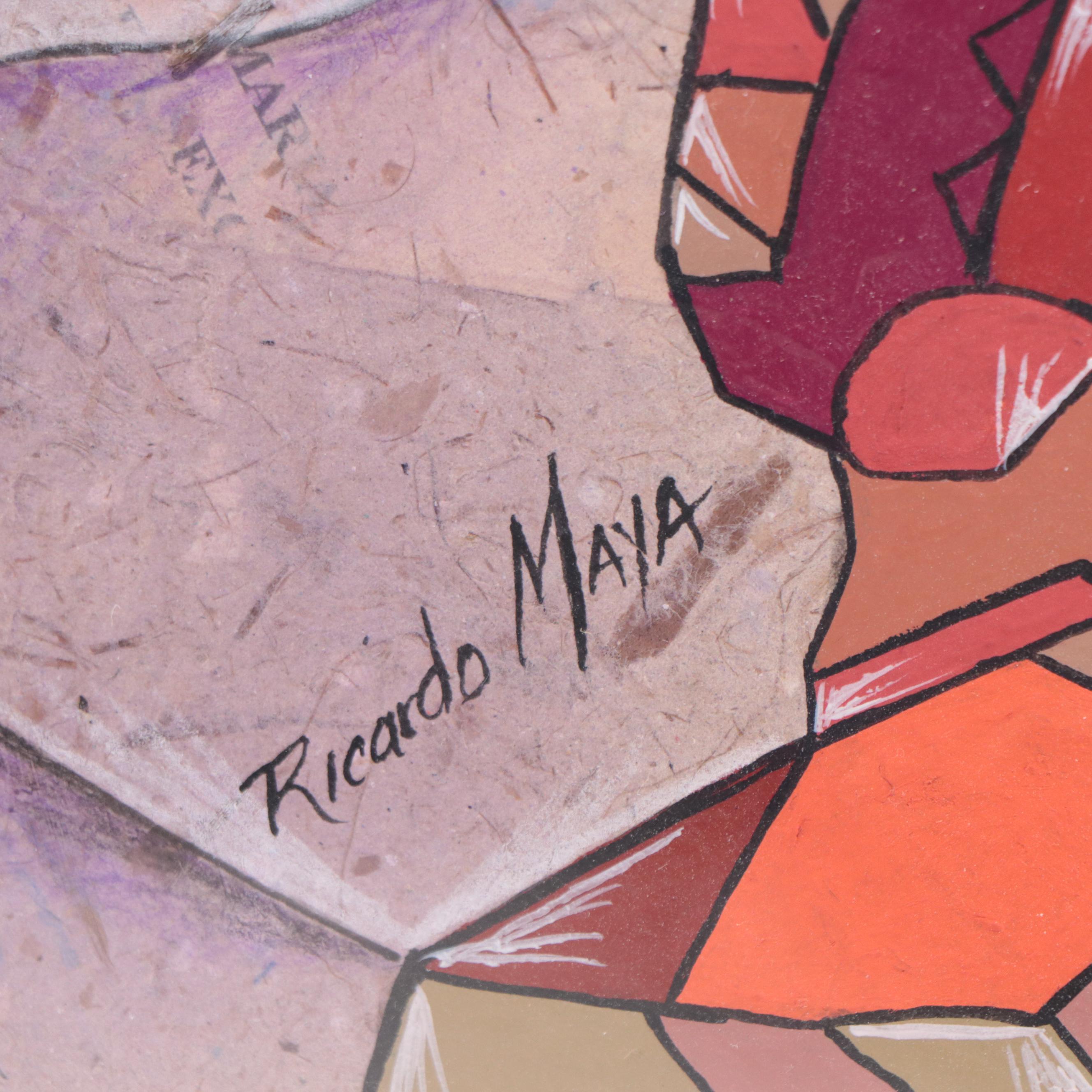 Ricardo Maya Figurative Acrylic Painting, 21st Century