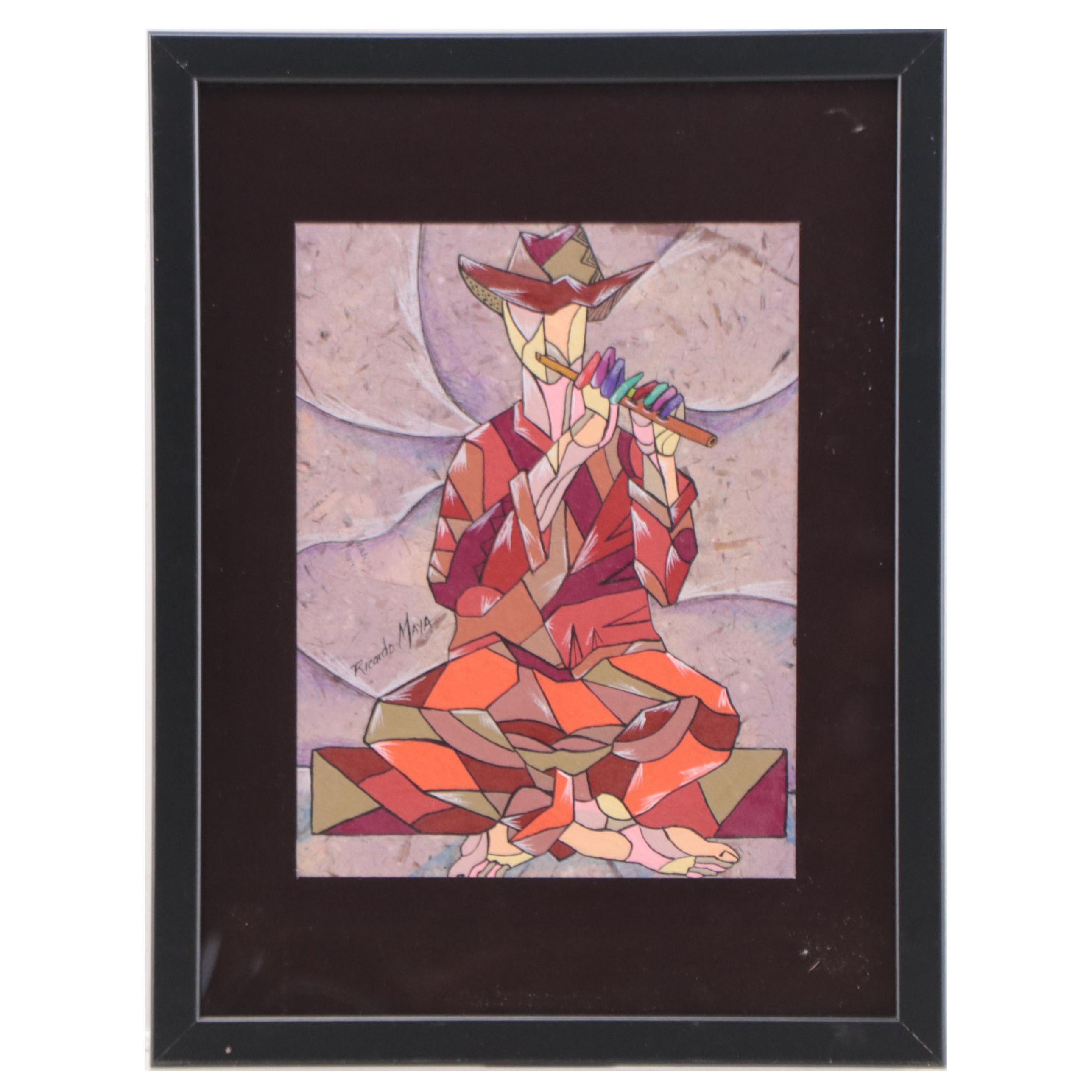 Ricardo Maya Figurative Acrylic Painting, 21st Century