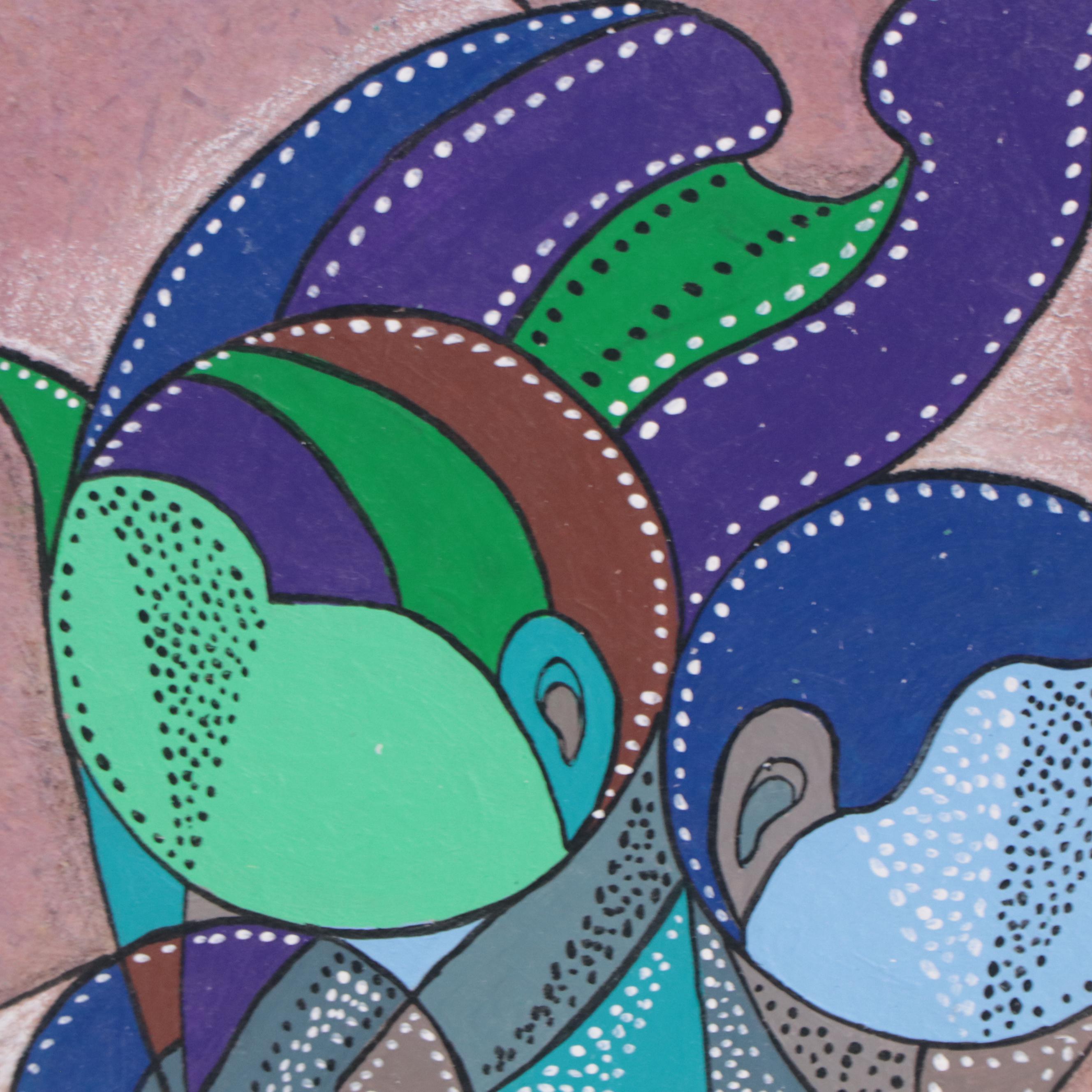 Ricardo Maya Surreal Acrylic Painting, 21st Century