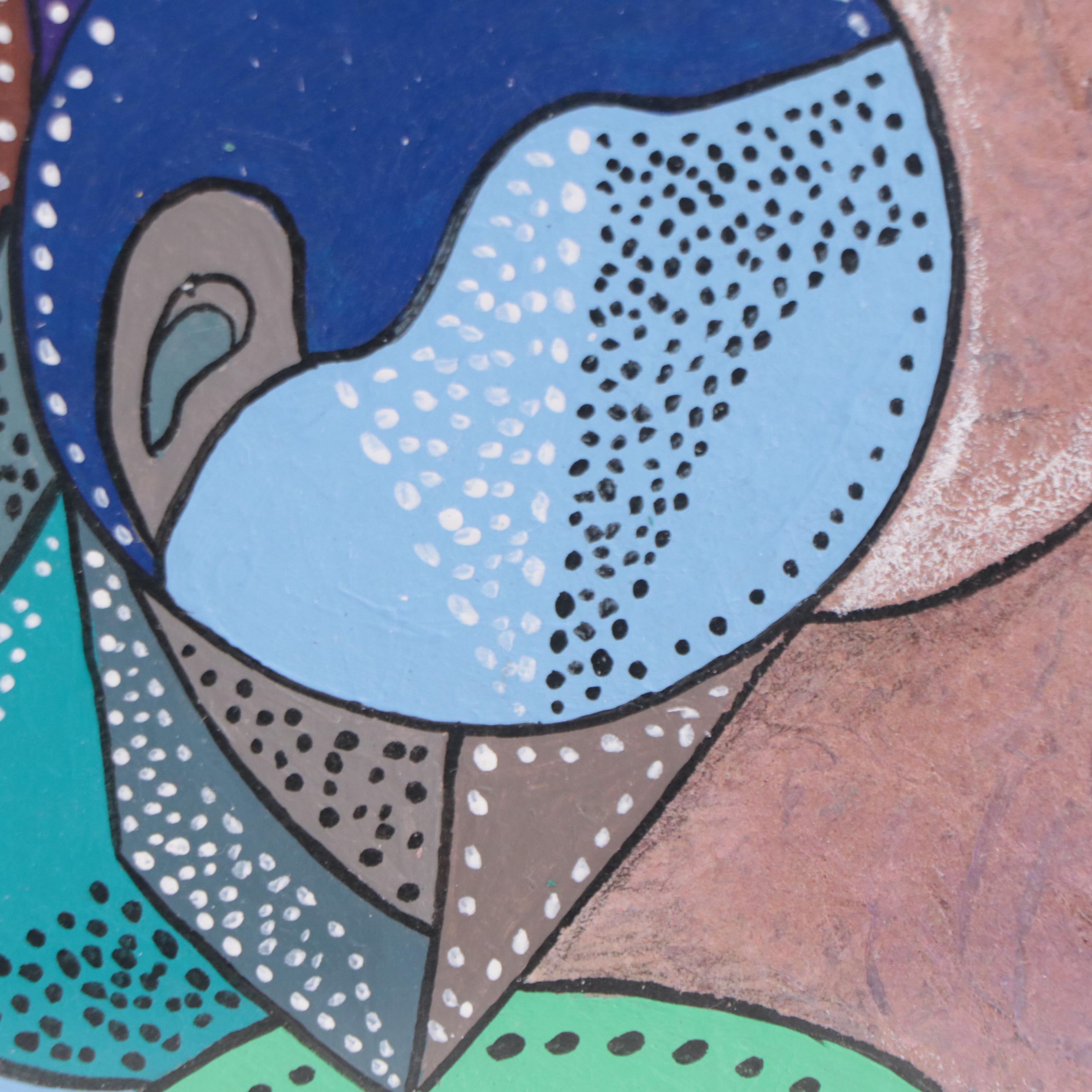 Ricardo Maya Surreal Acrylic Painting, 21st Century