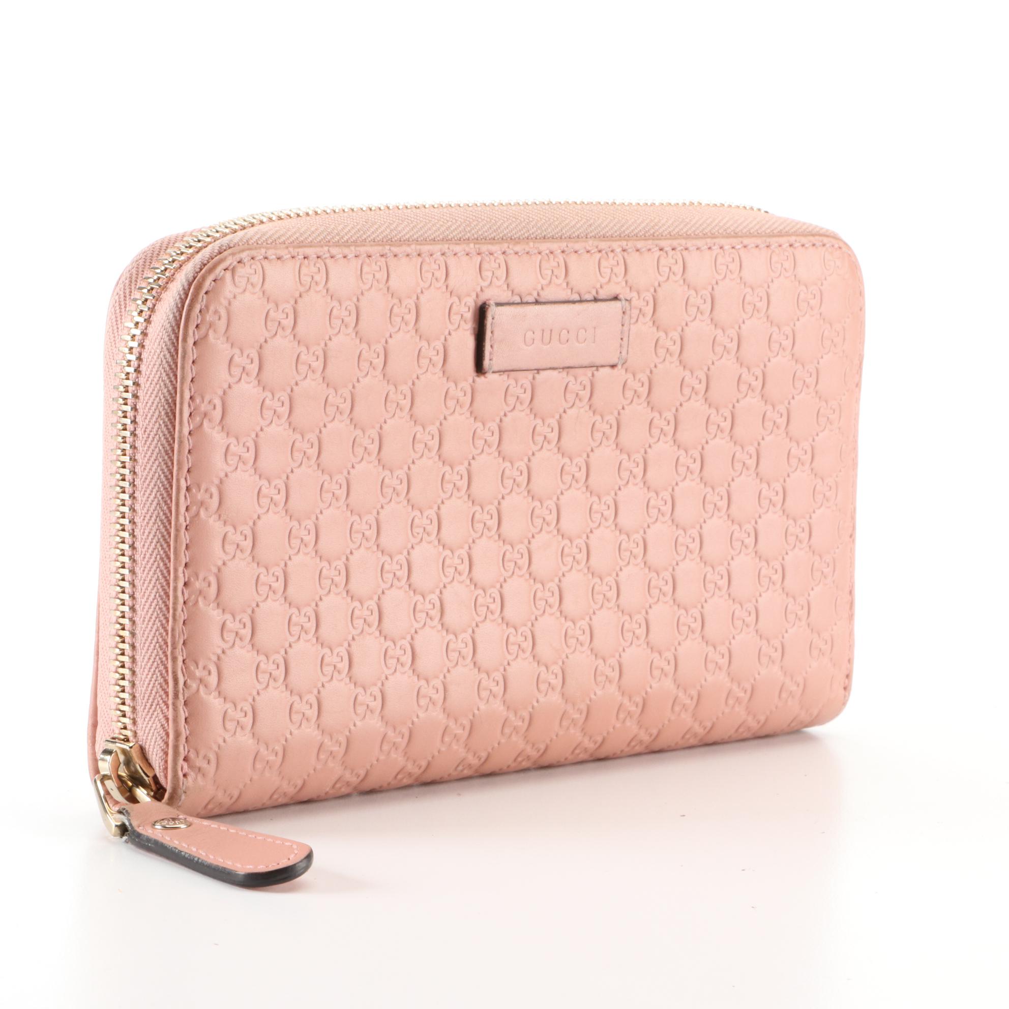 Gucci Zip Around Wallet in Microguccissima Leather