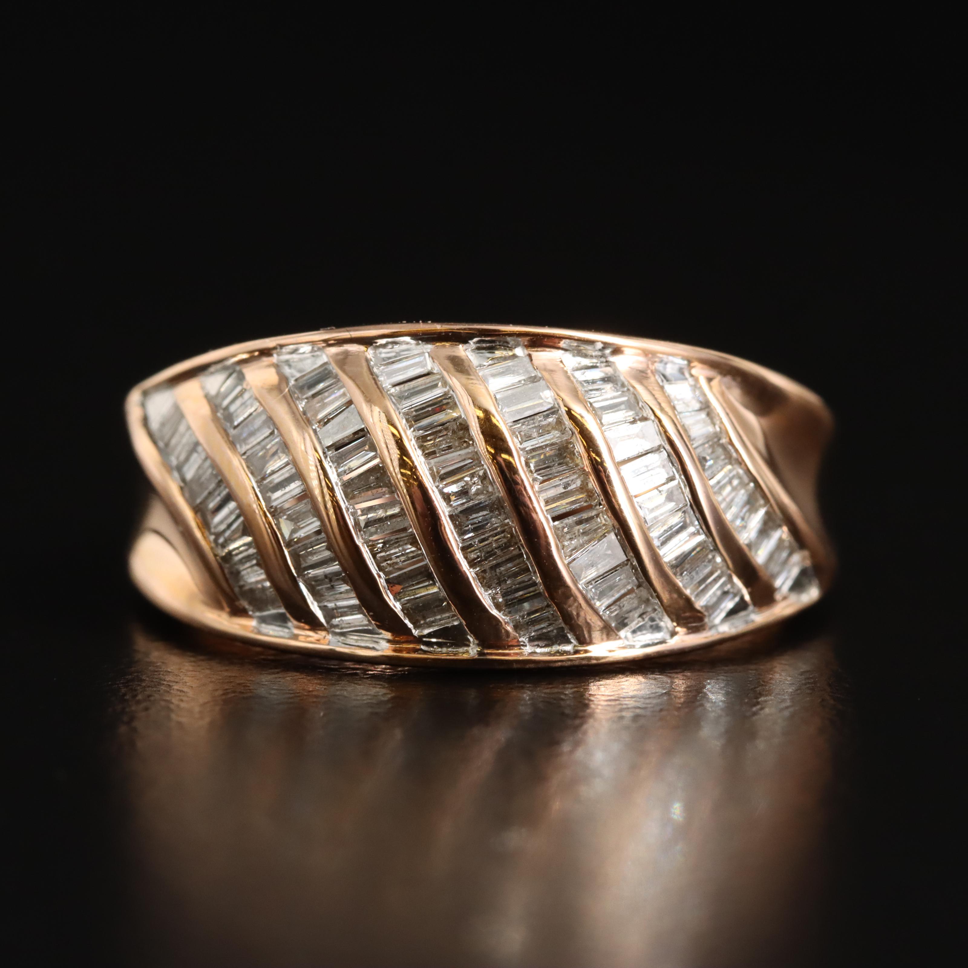 Sterling Diamond Dome Ring