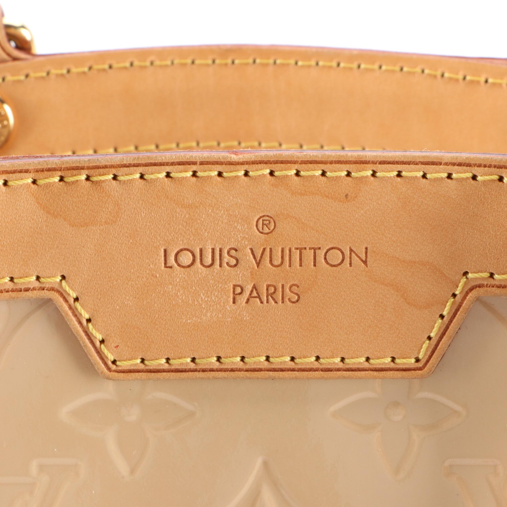 Louis Vuitton Brea MM Tote in Monogram Vernis and Vachetta Leather