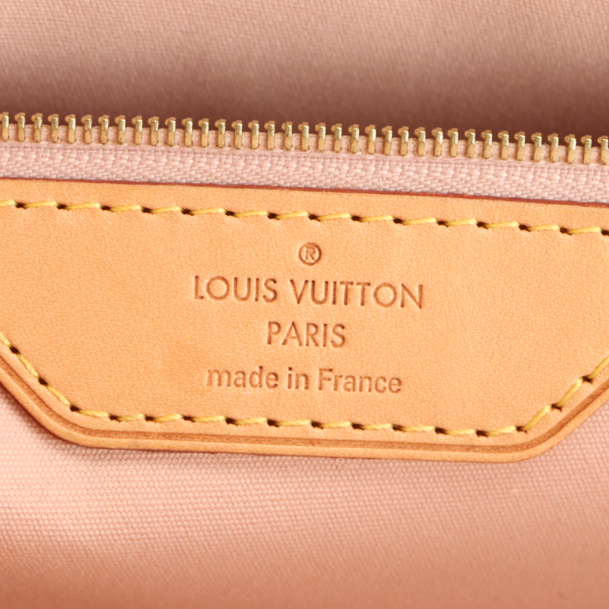 Louis Vuitton Brea MM Tote in Monogram Vernis and Vachetta Leather