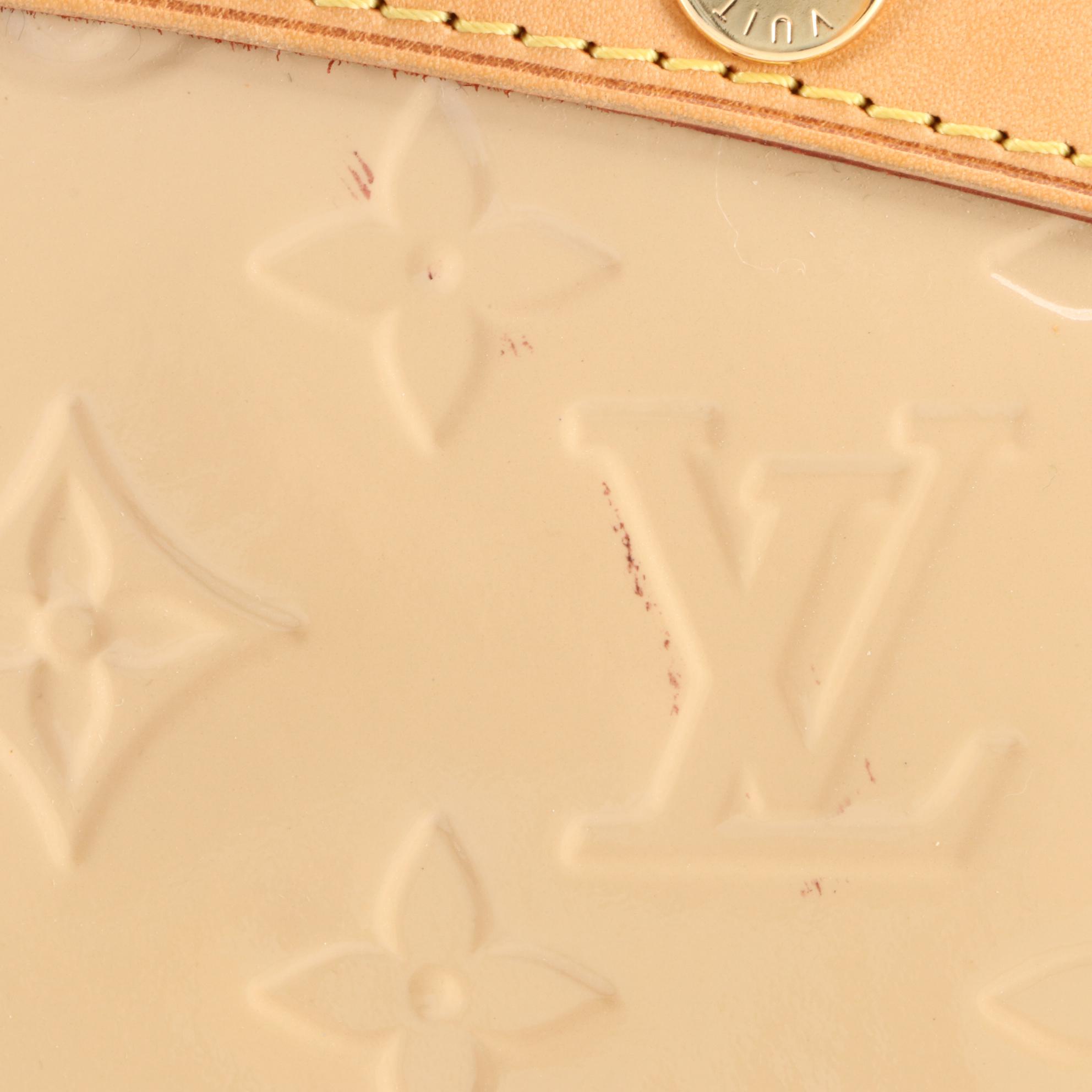 Louis Vuitton Brea MM Tote in Monogram Vernis and Vachetta Leather