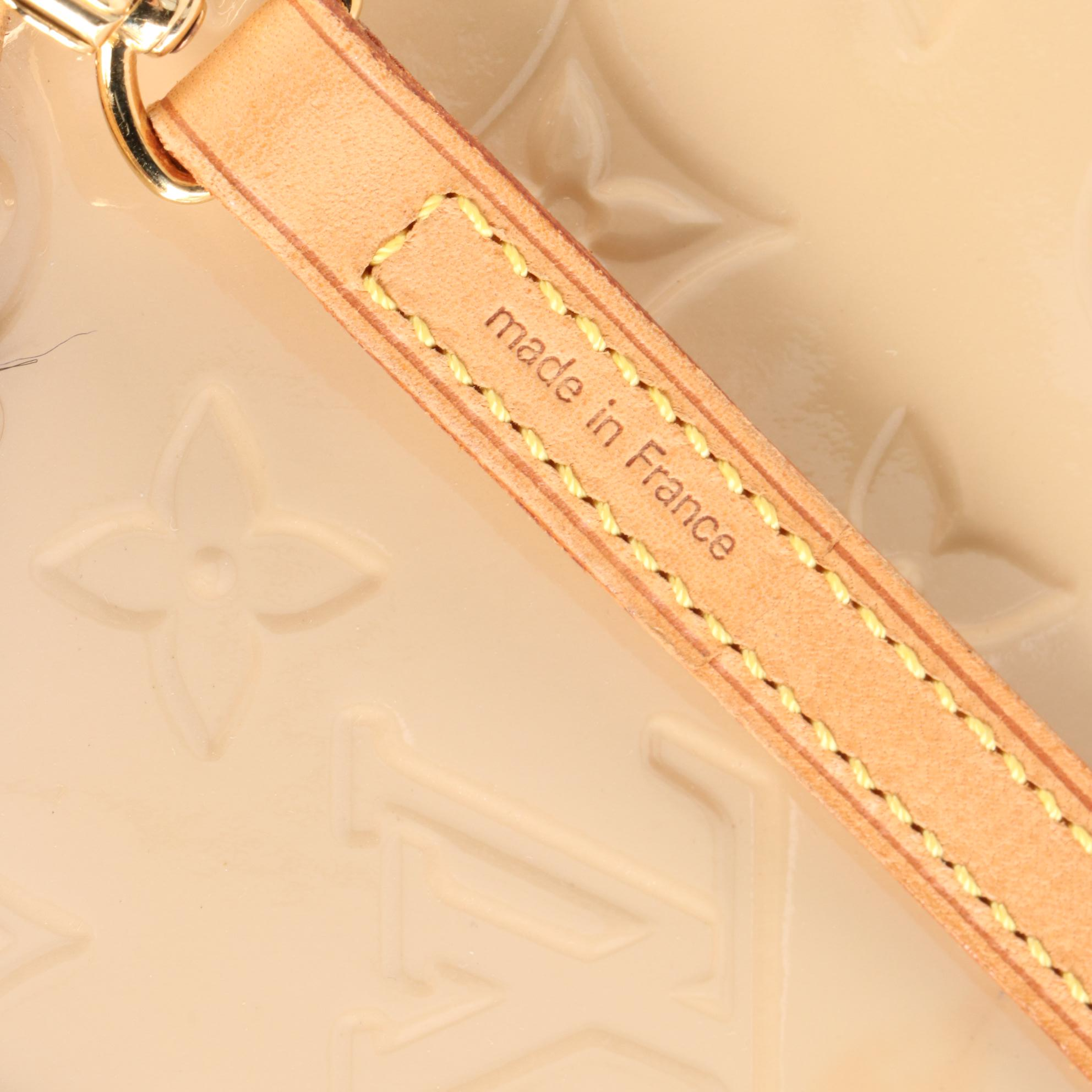 Louis Vuitton Brea MM Tote in Monogram Vernis and Vachetta Leather