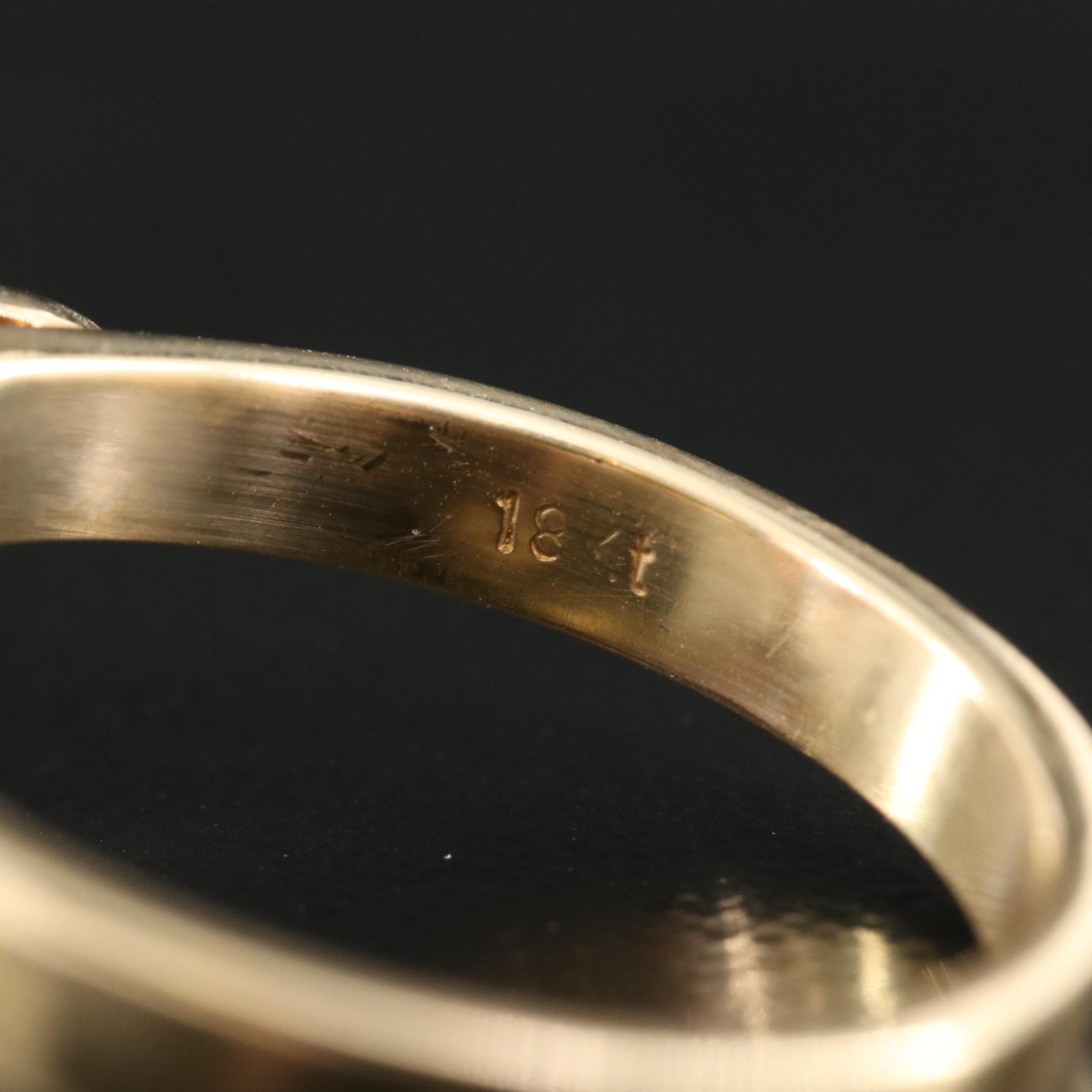 18K Amethyst and Diamond Ring