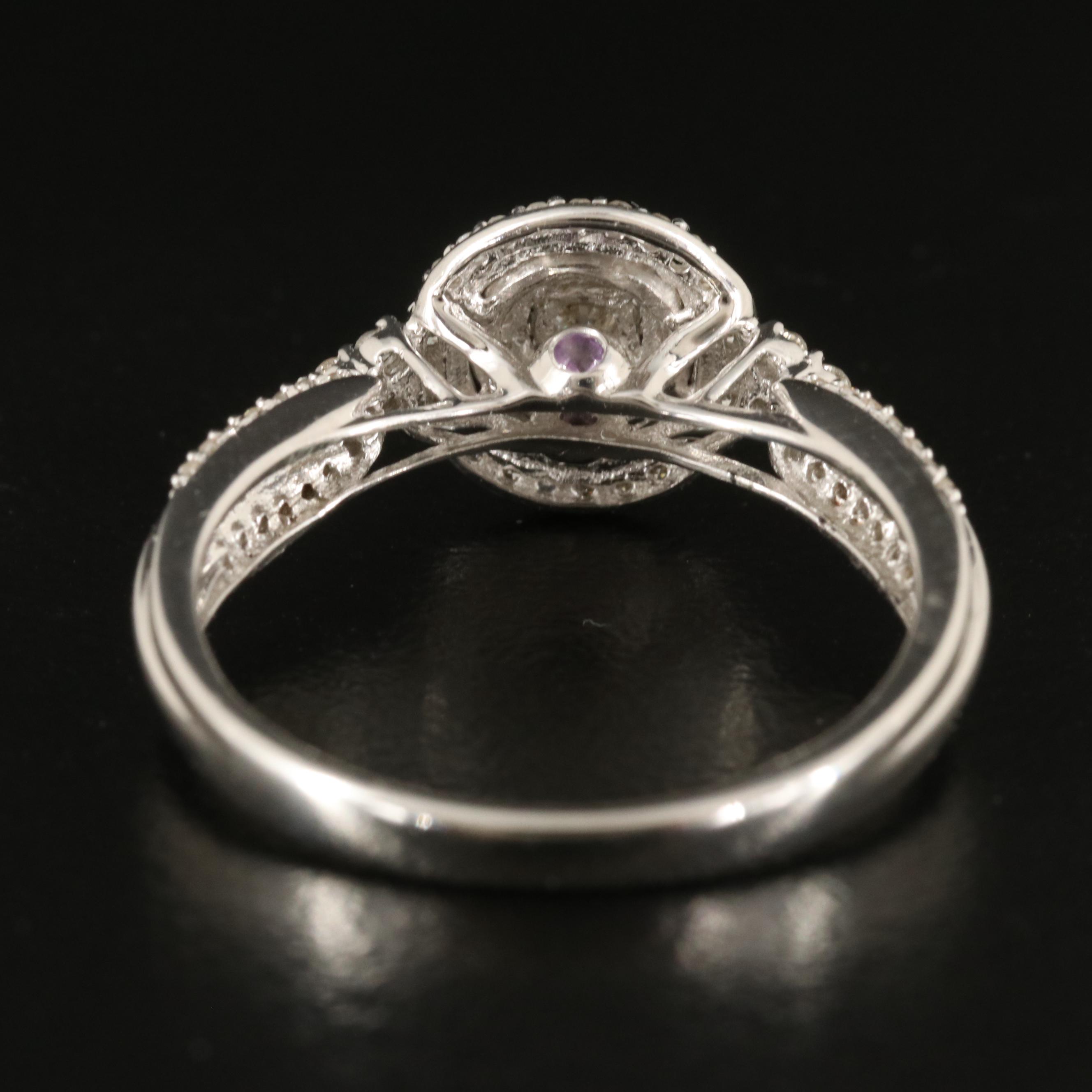 Sterling Diamond Ring