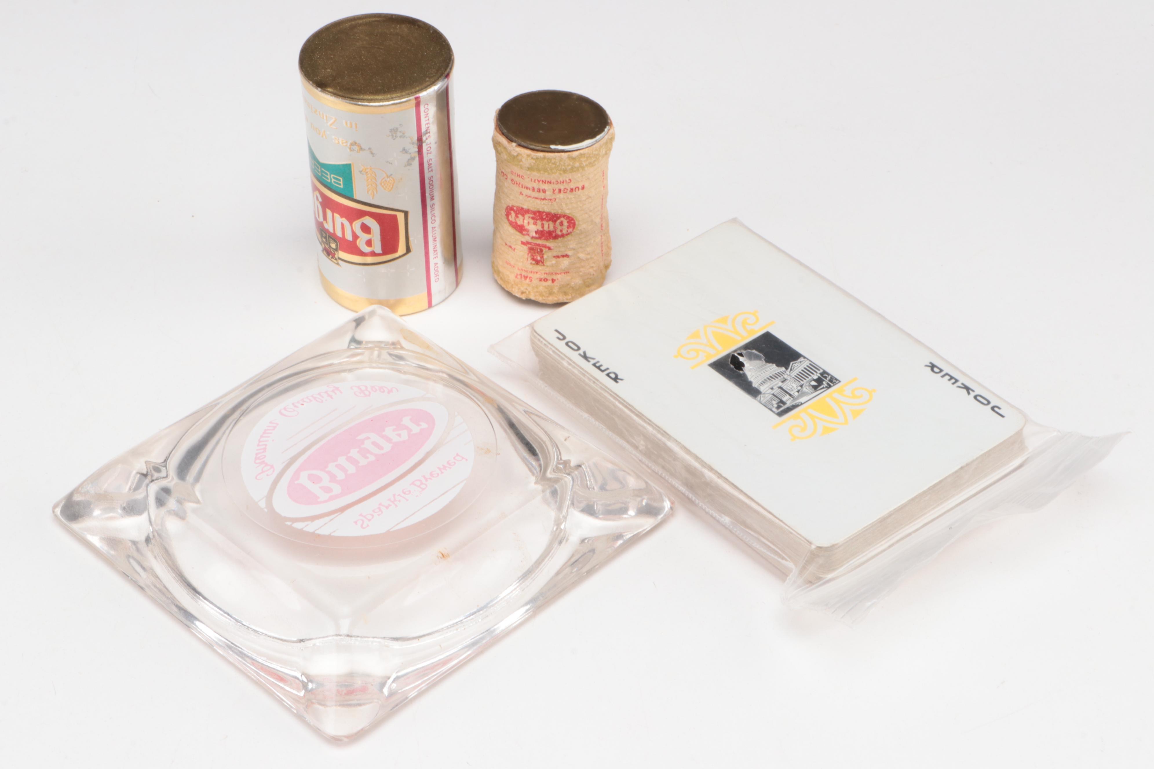 Wiedemann's, Burger with Other Beer Glasses, Tap Handles, Bottles and More