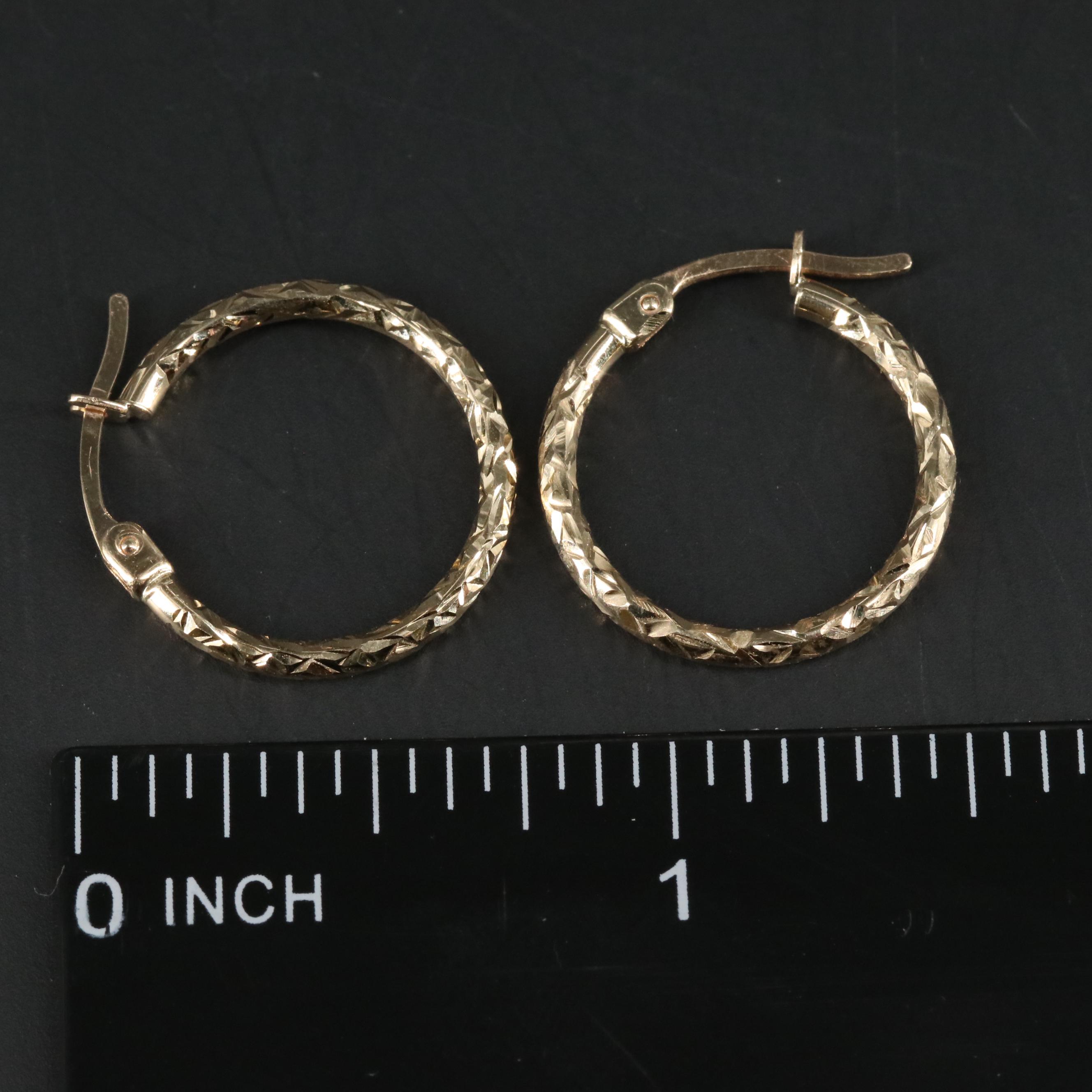 14K Hoop Earring