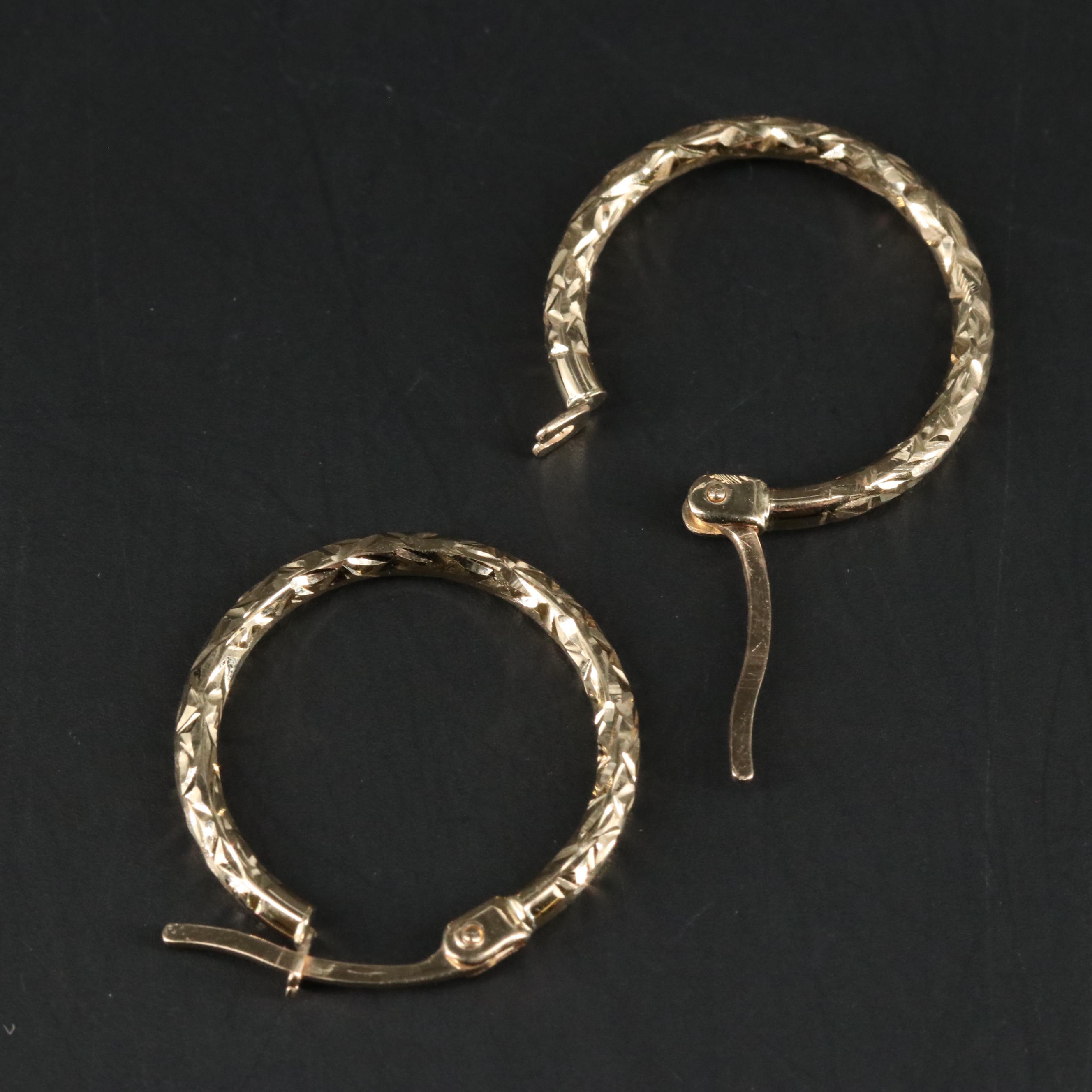 14K Hoop Earring