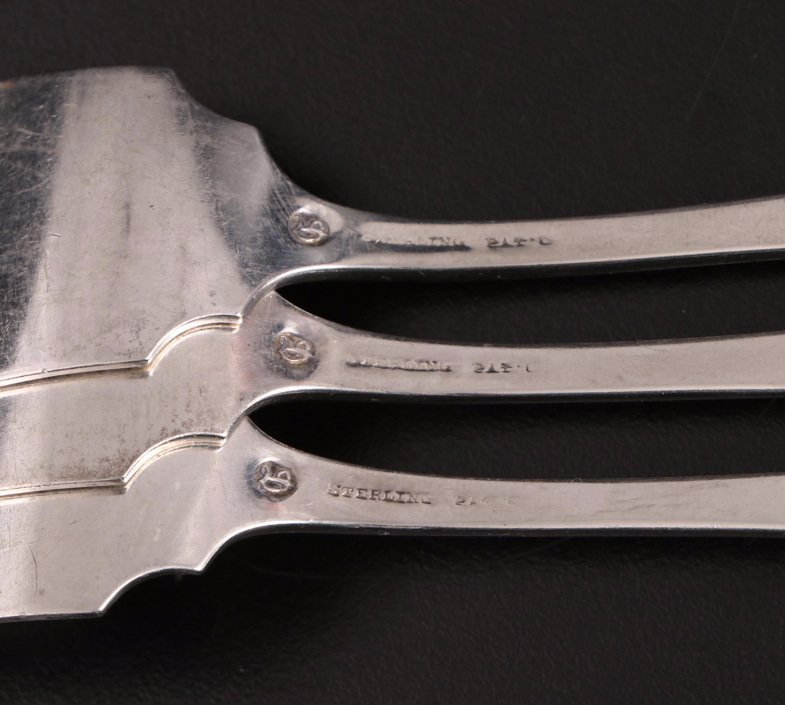 Durgin and Other Sterling Silver Flatware, Serving Utensils and Coasters