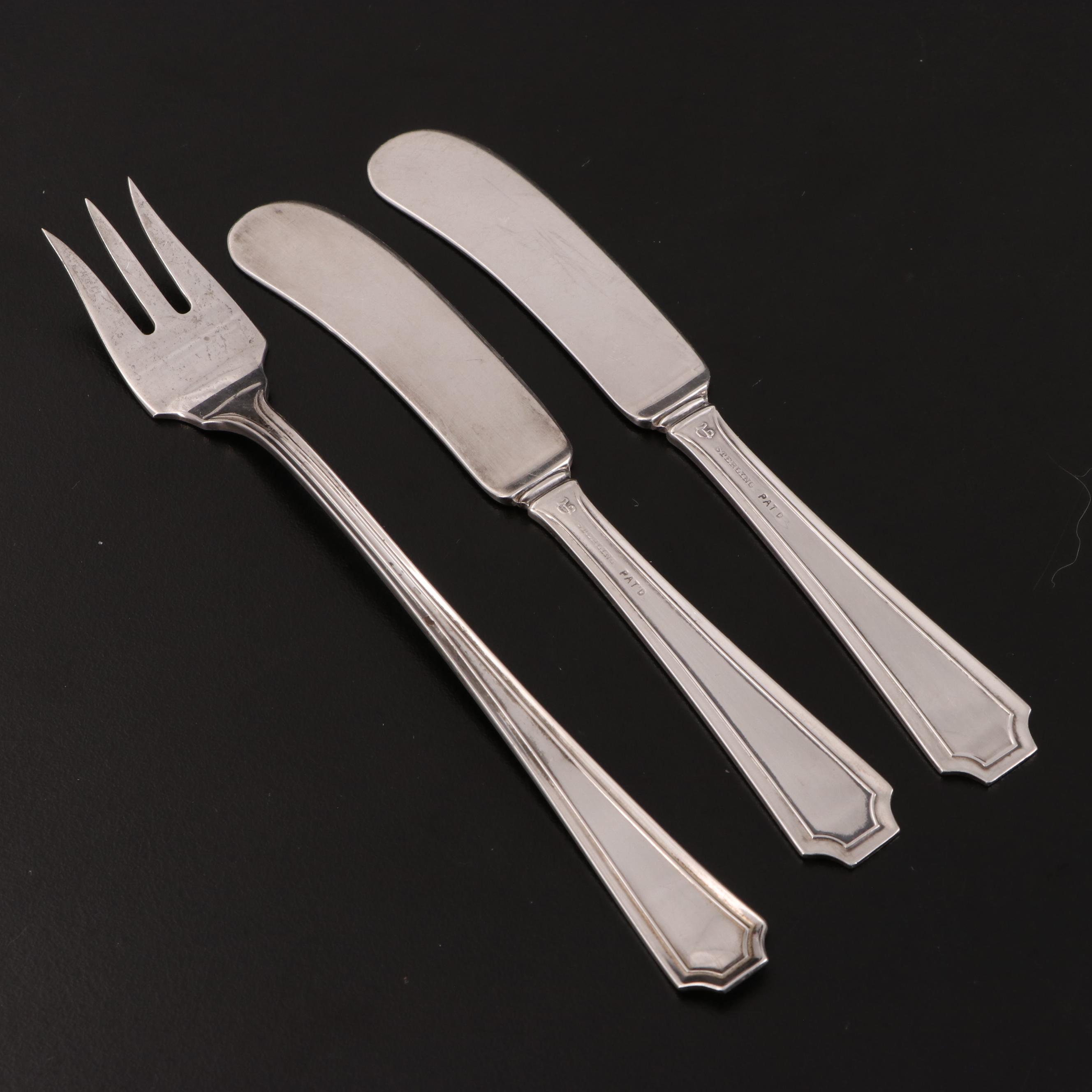Durgin and Other Sterling Silver Flatware, Serving Utensils and Coasters