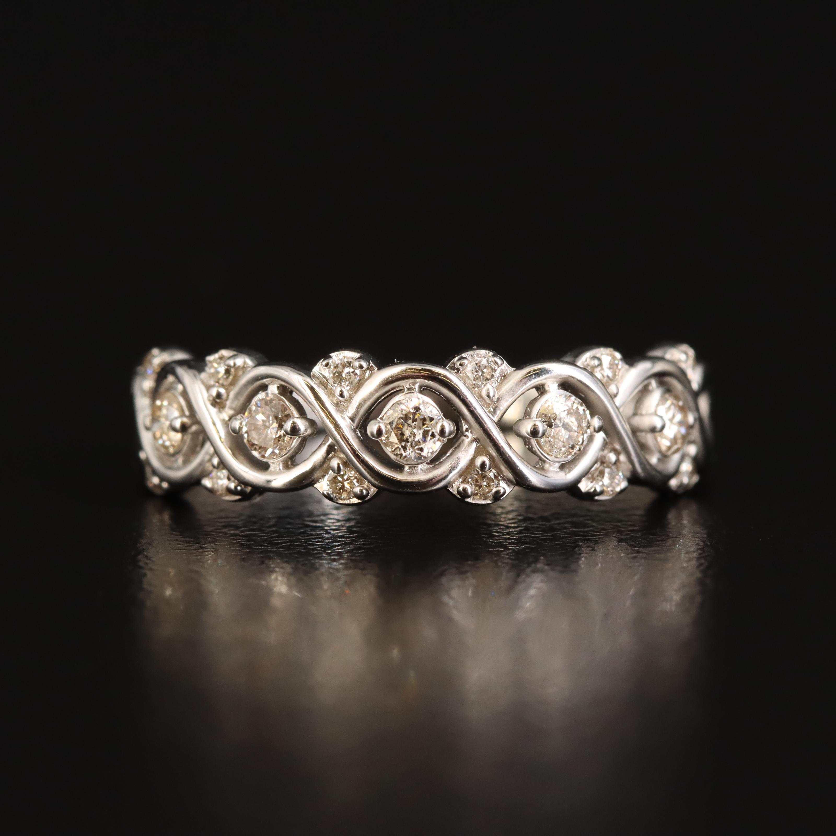 Sterling Diamond Ring