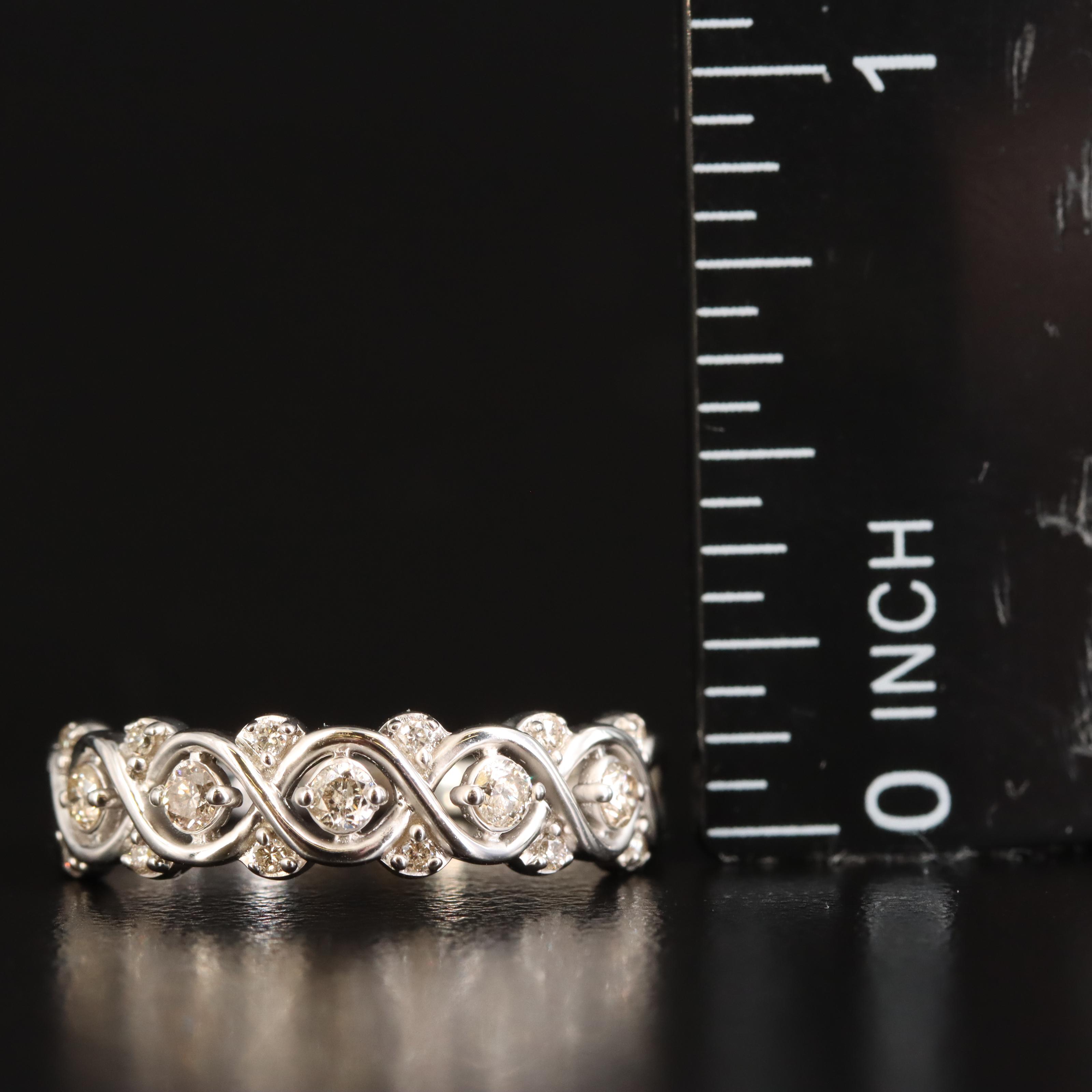 Sterling Diamond Ring