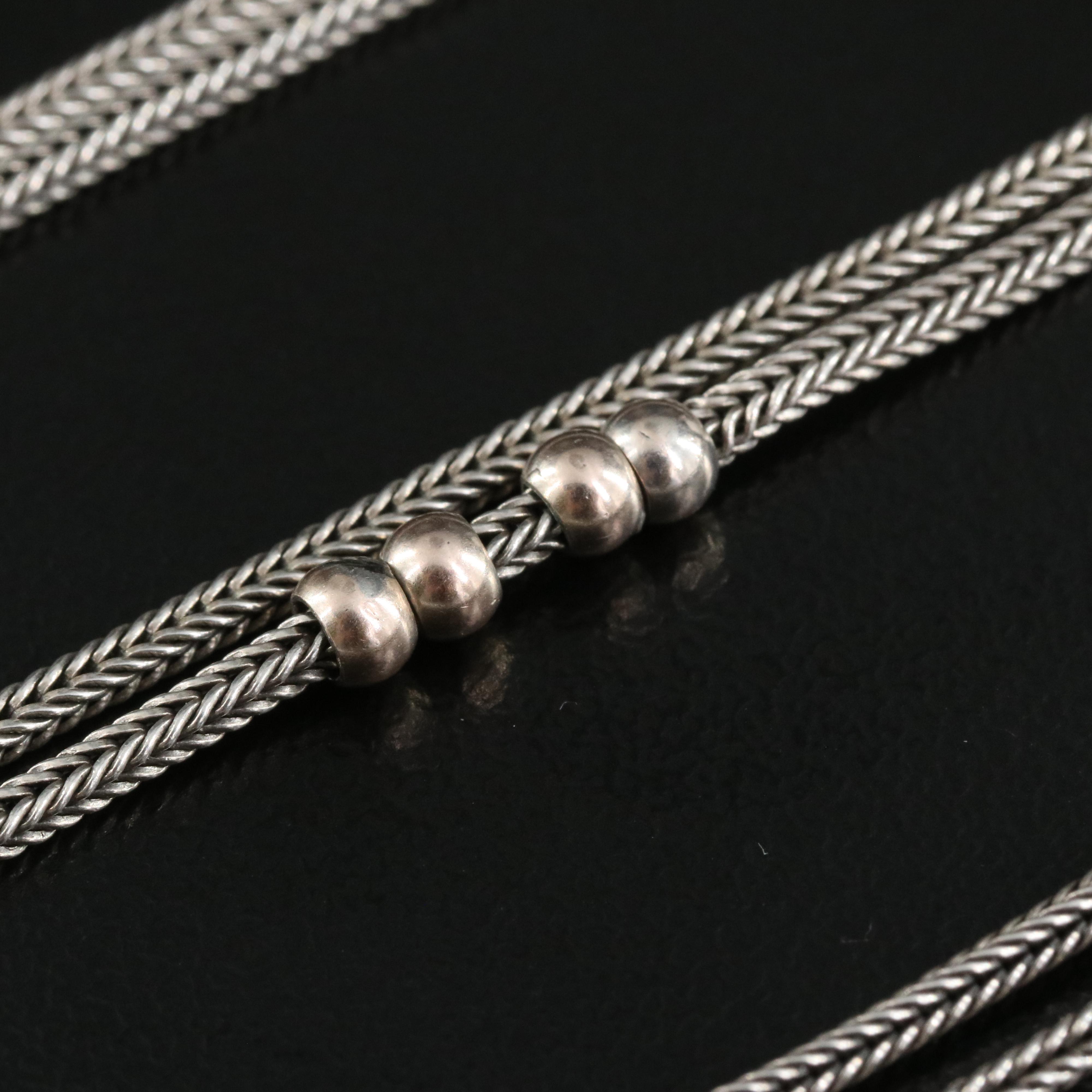 Sterling Foxtail Chain Necklace
