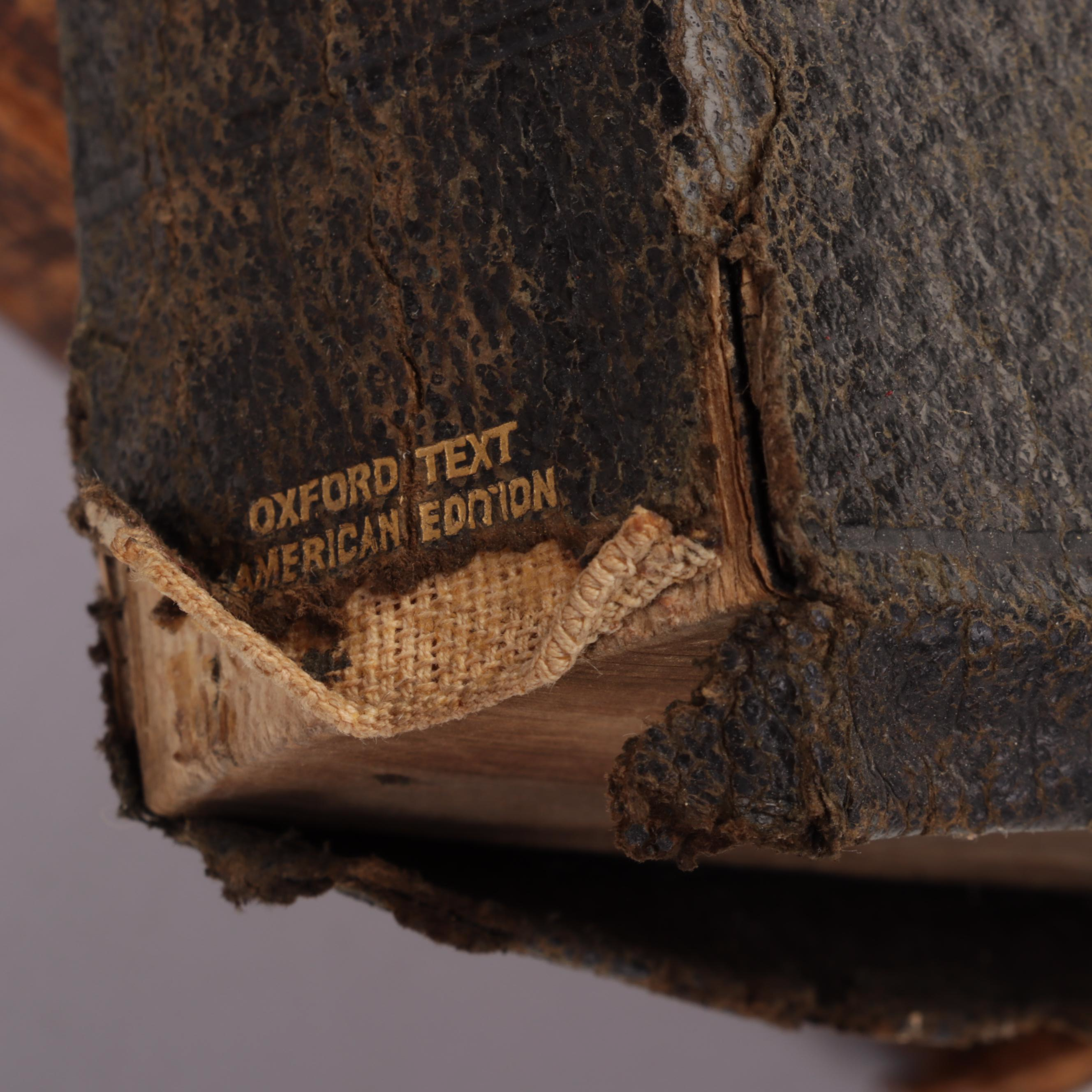 1870 Leather Bound "The Holy Bible" with Other Bibles and Spiritual Books