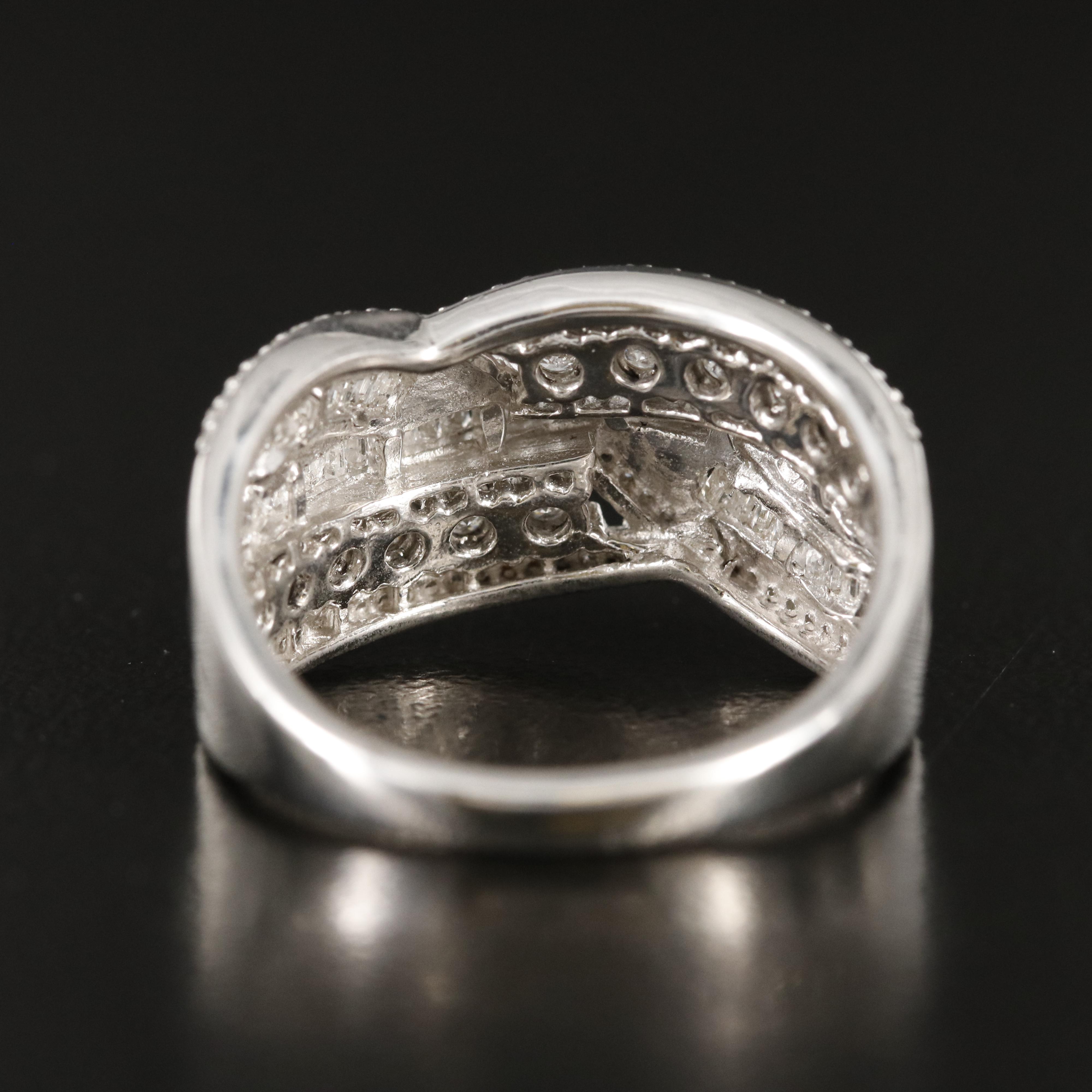 Sterling Diamond Crossover Band