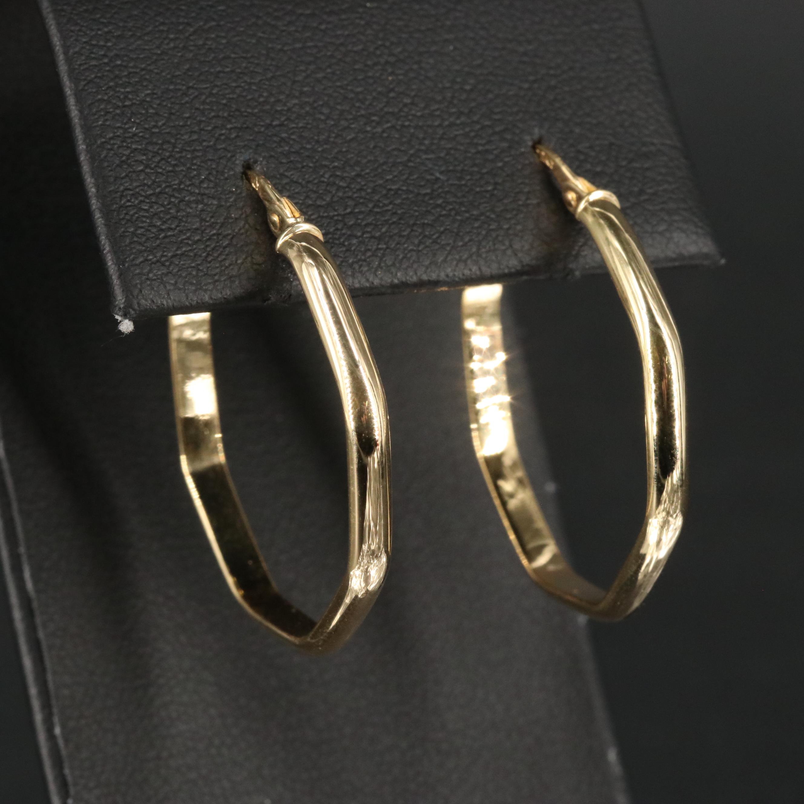 14K Hoop Earrings